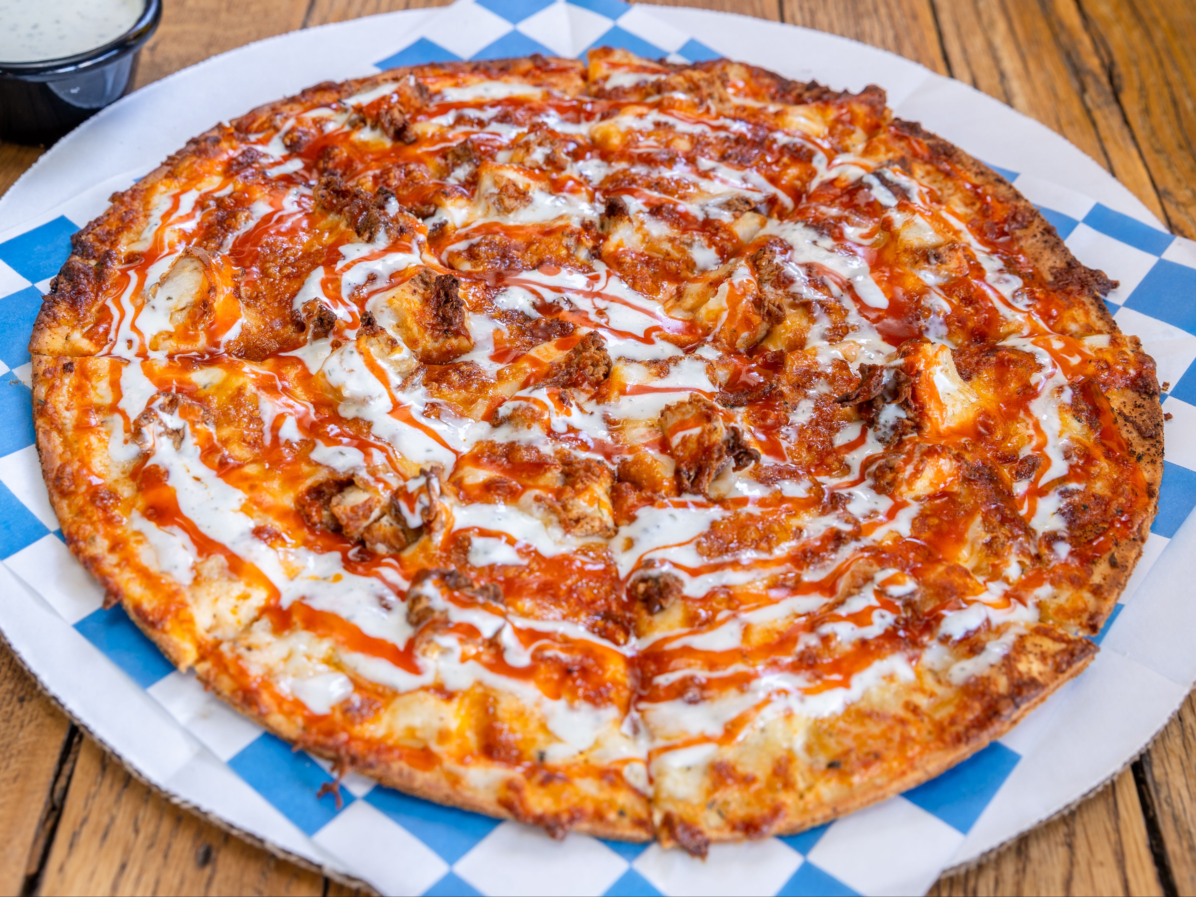 Buffalo Chicken Pizza.