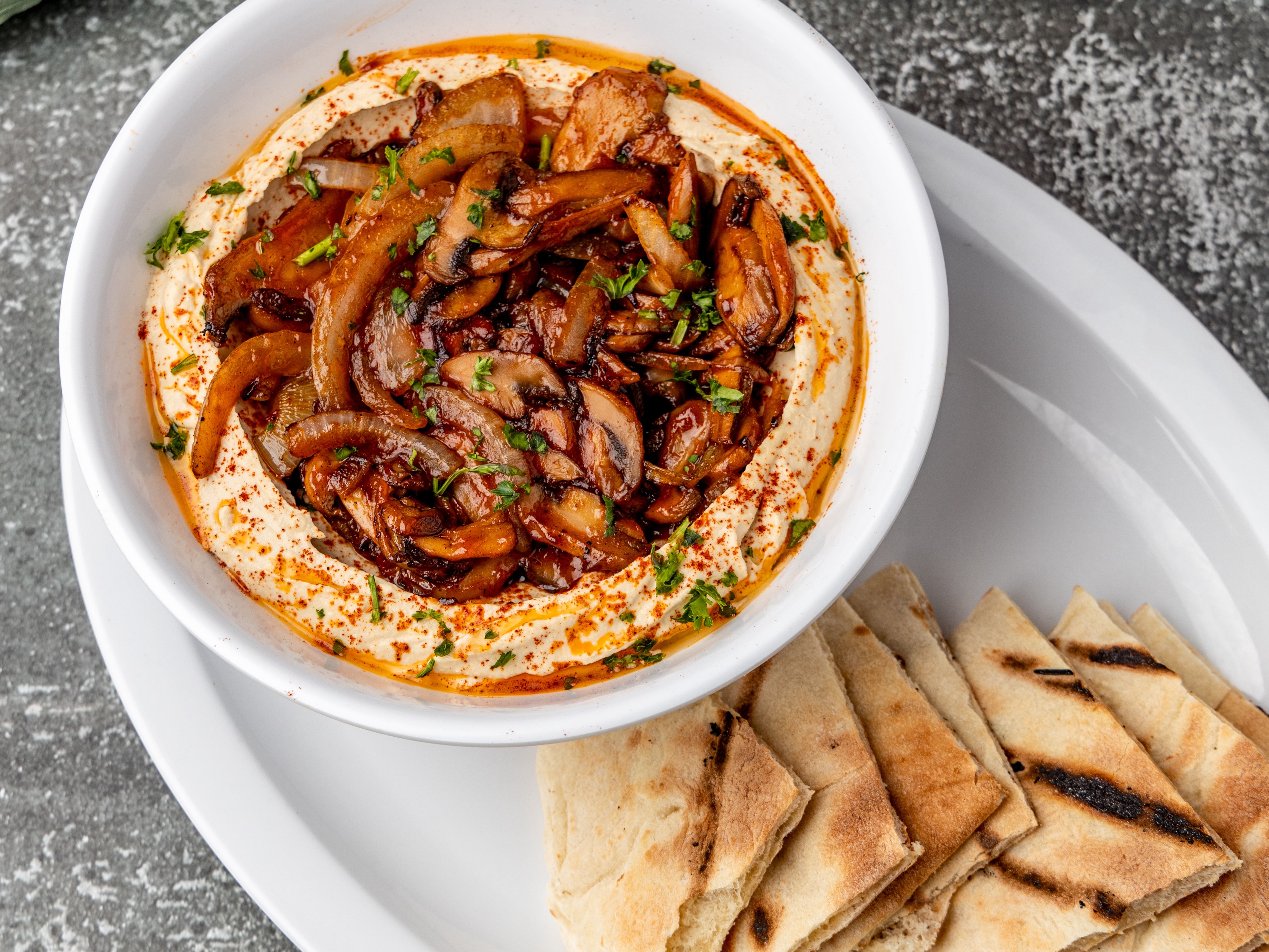Hummus Mushroom.