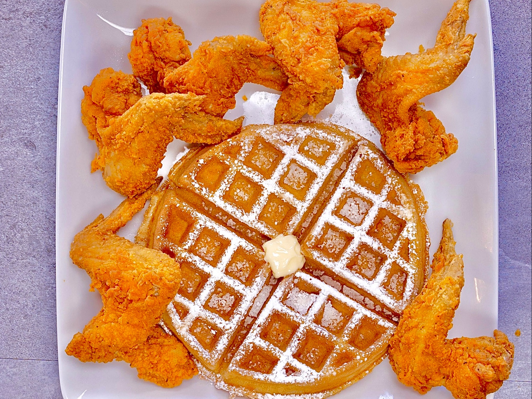 15 Wings & 3 Waffles.