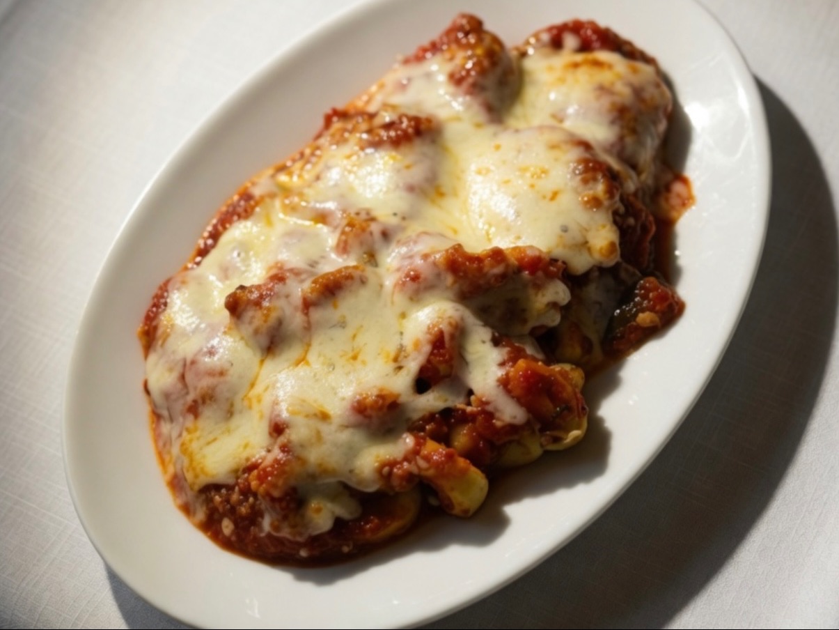 Tortellini w/ Shrimp Parmigiana.