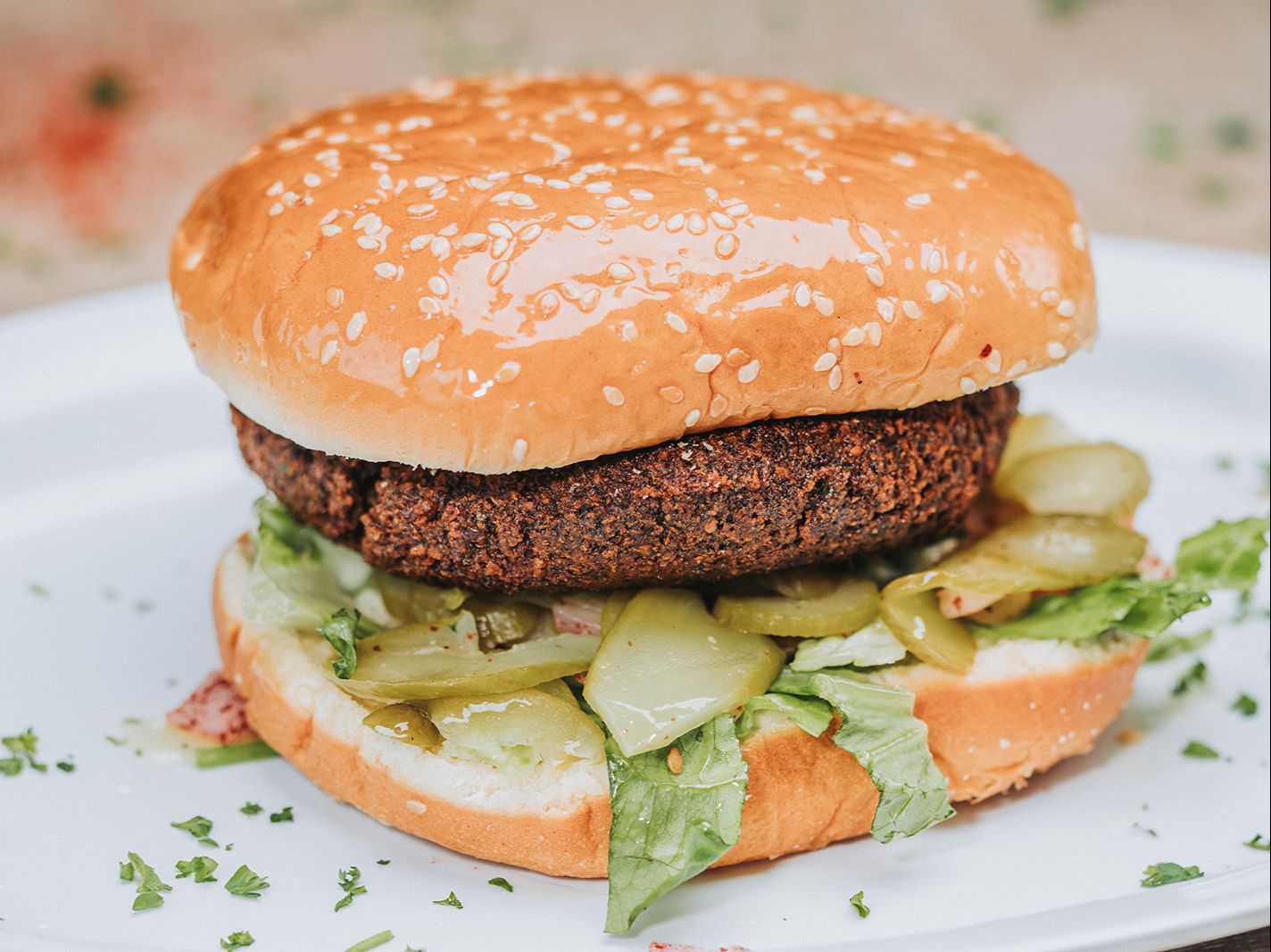 Falafel Burger.