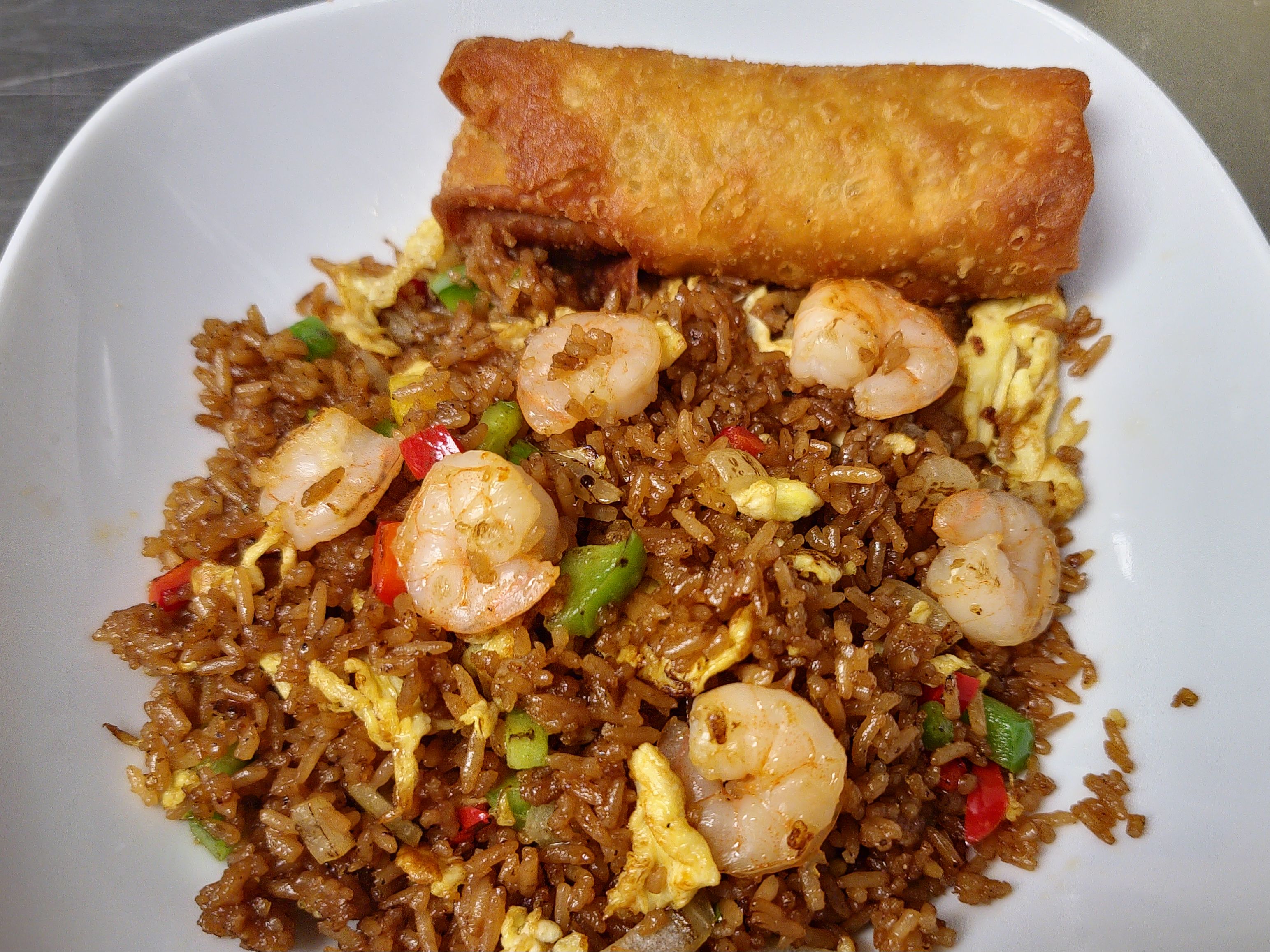 Boudin Eggroll & Rice