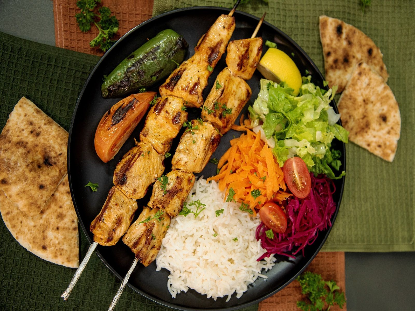 Chicken Shish Plate.