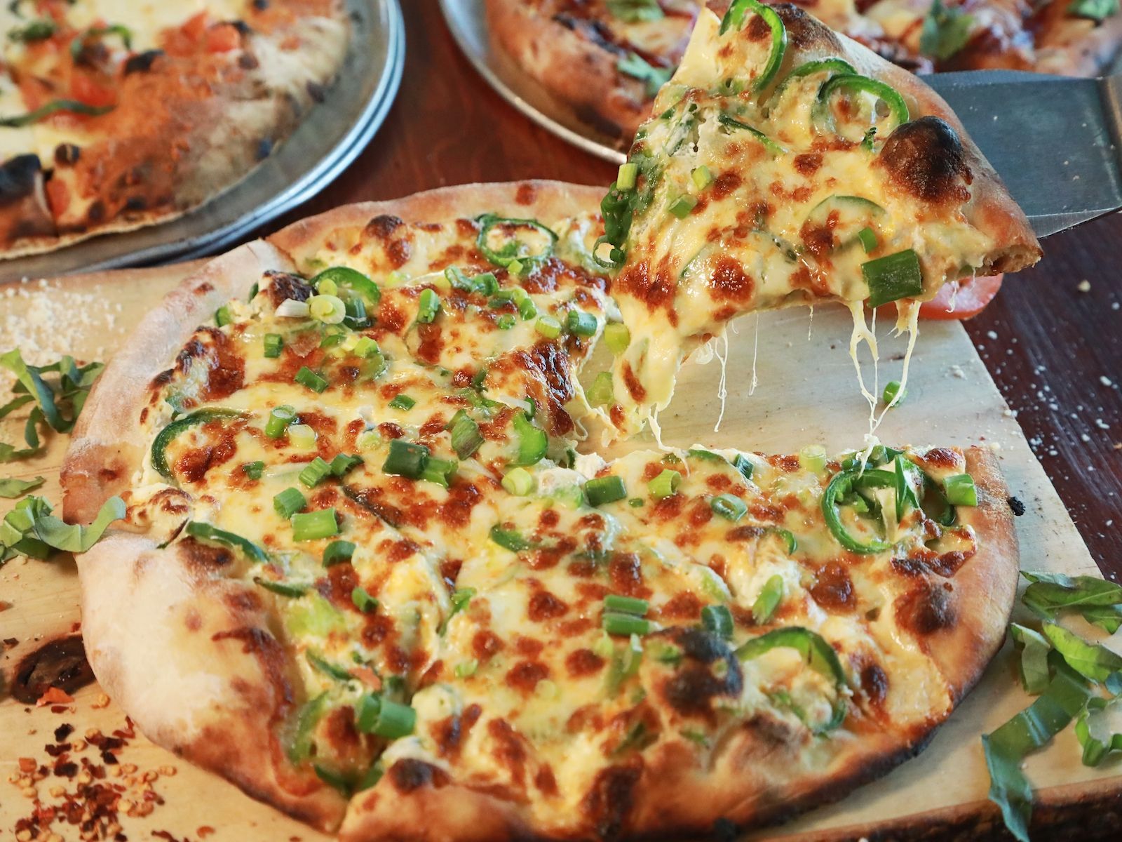 Mini Jalapeno Popper Pizza.