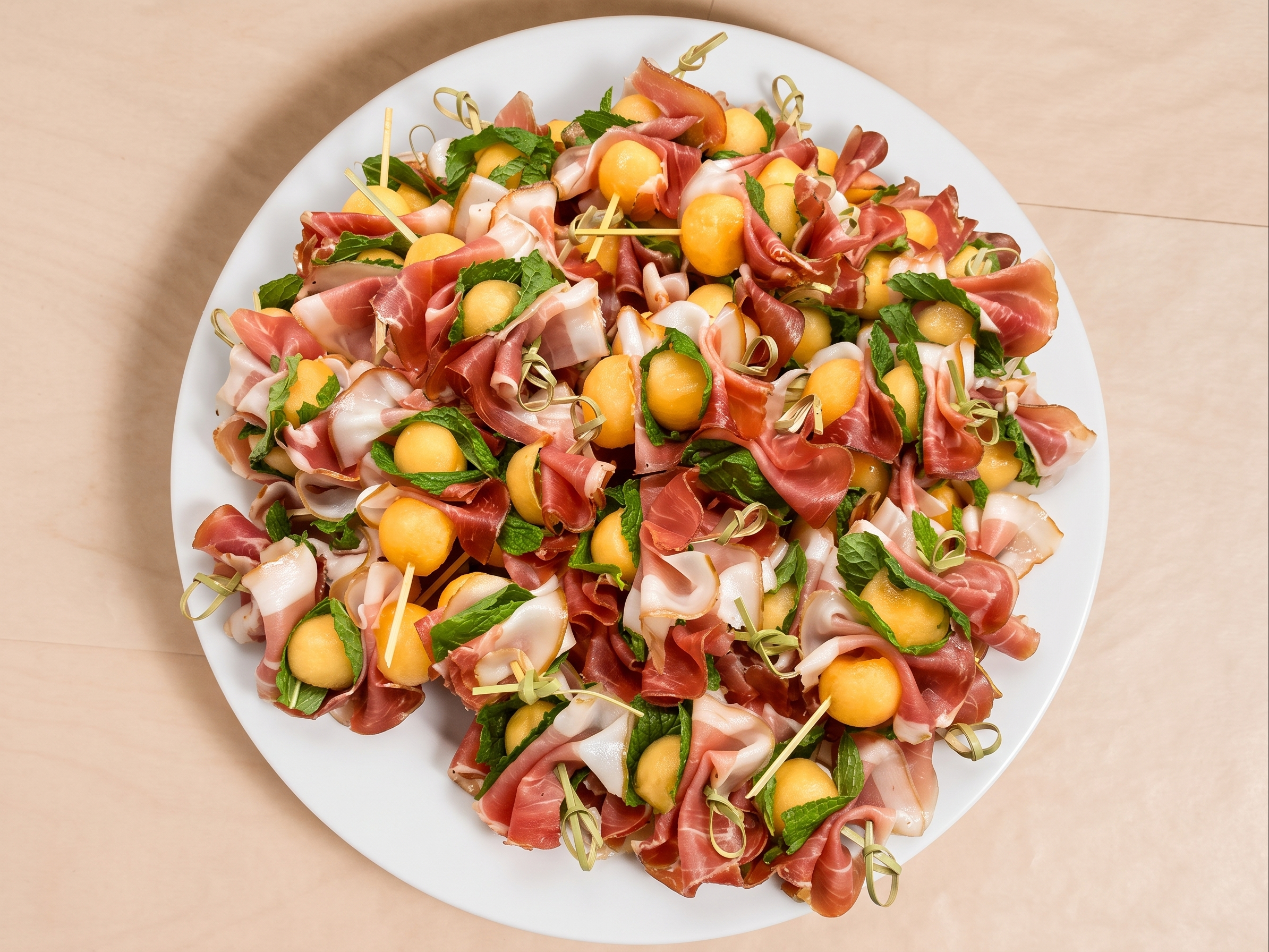 Prosciutto & Melon Skewers