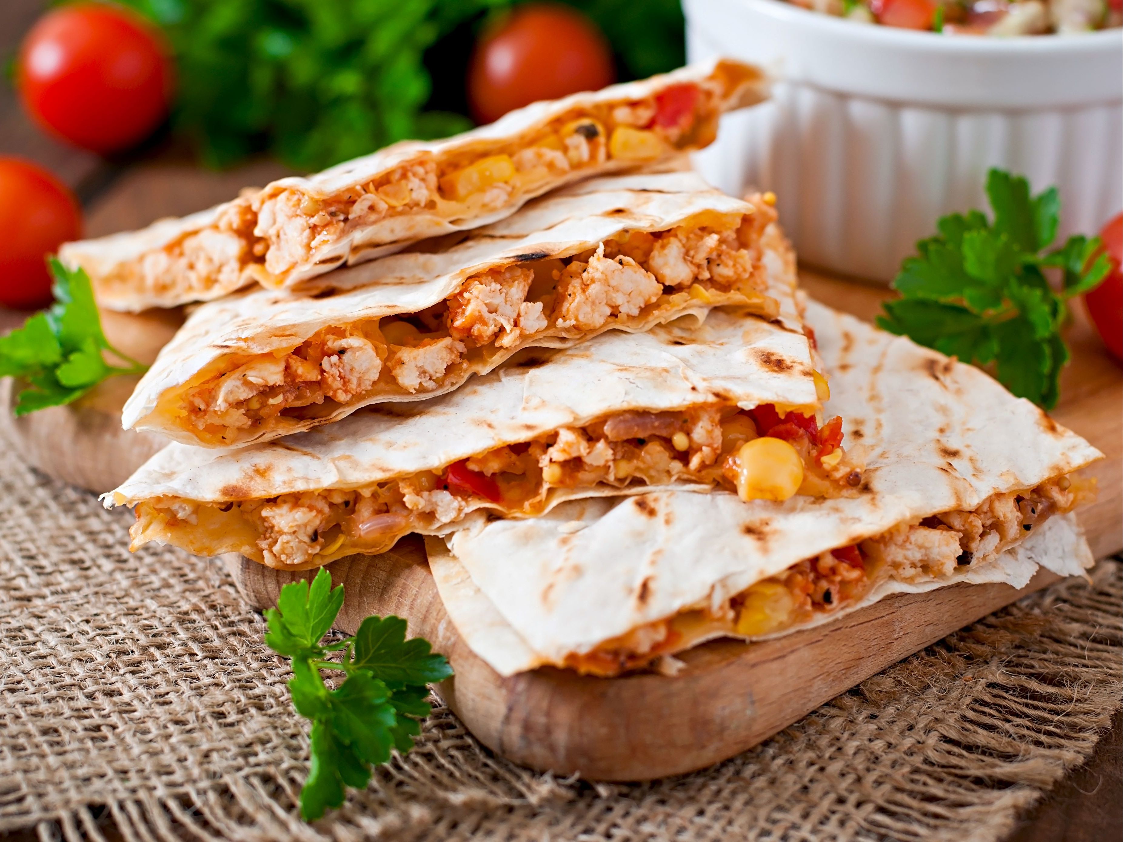 Steak/chix Quesadilla.