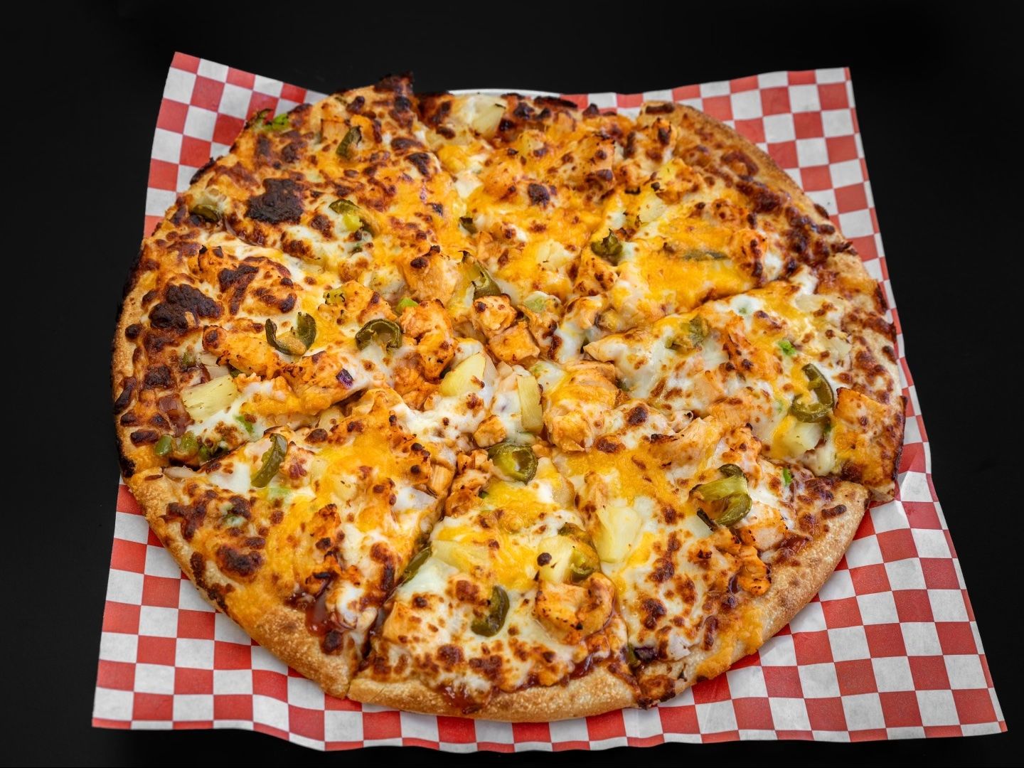 Sriracha Honey Chicken Pizza.