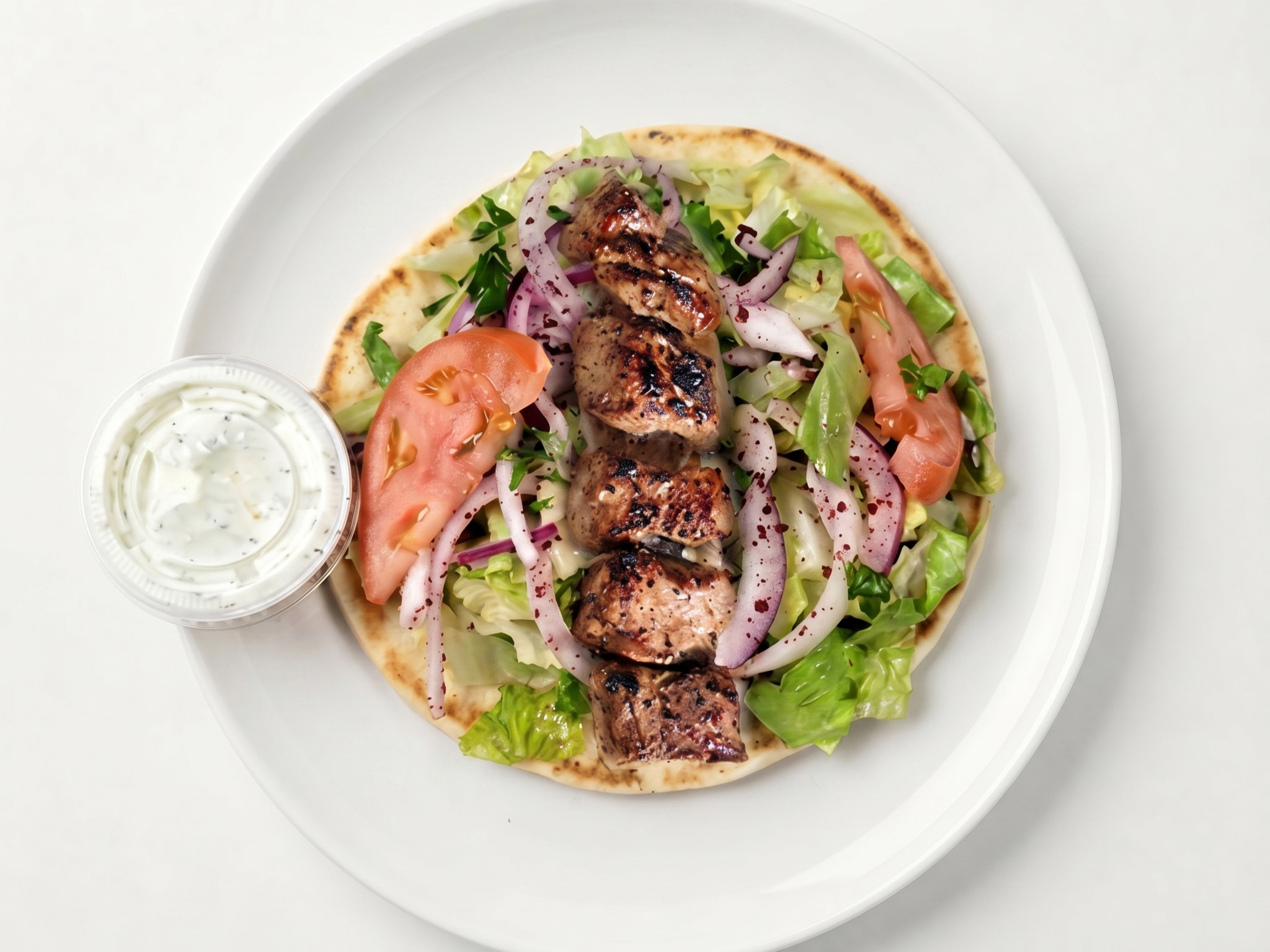 Lamb Shish Kebab Sandwich.