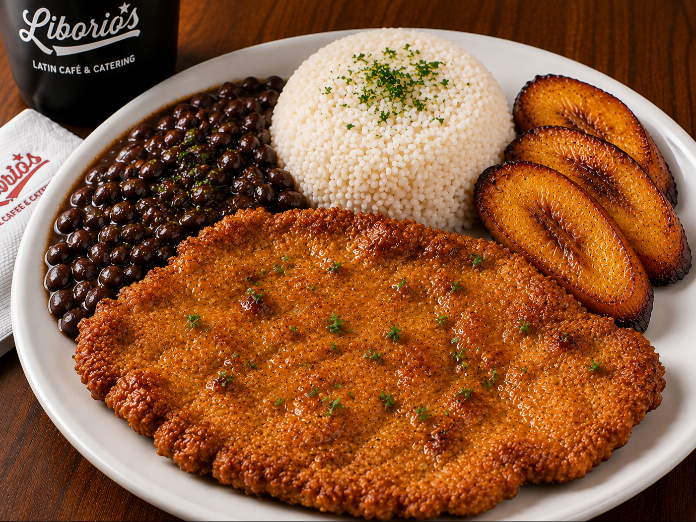 Breaded Steak Large Combo.