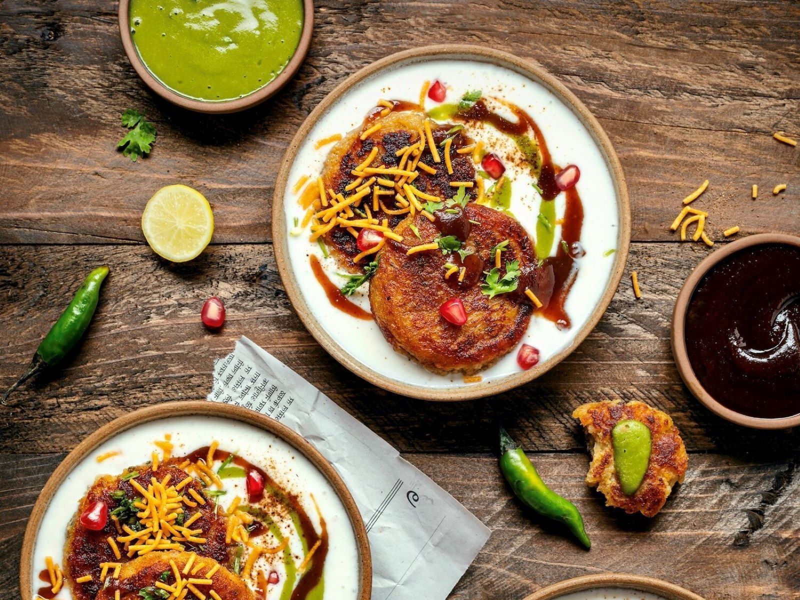 Aloo Tikki Chaat (GF).