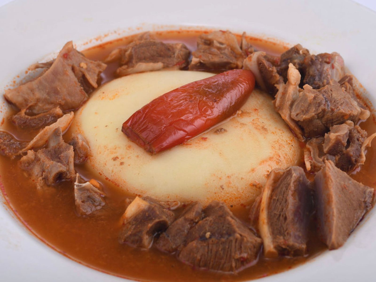 Goat Soup with Fufu