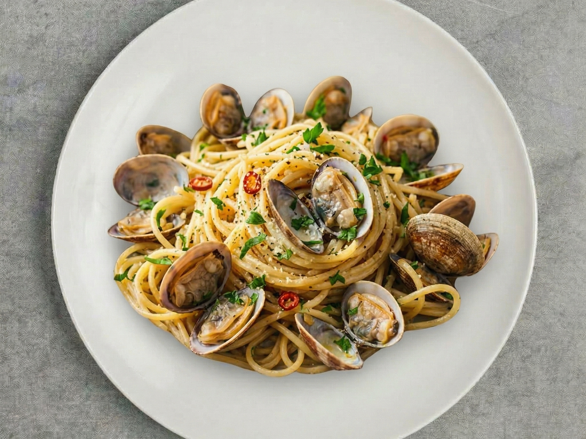 Pasta with Clams.