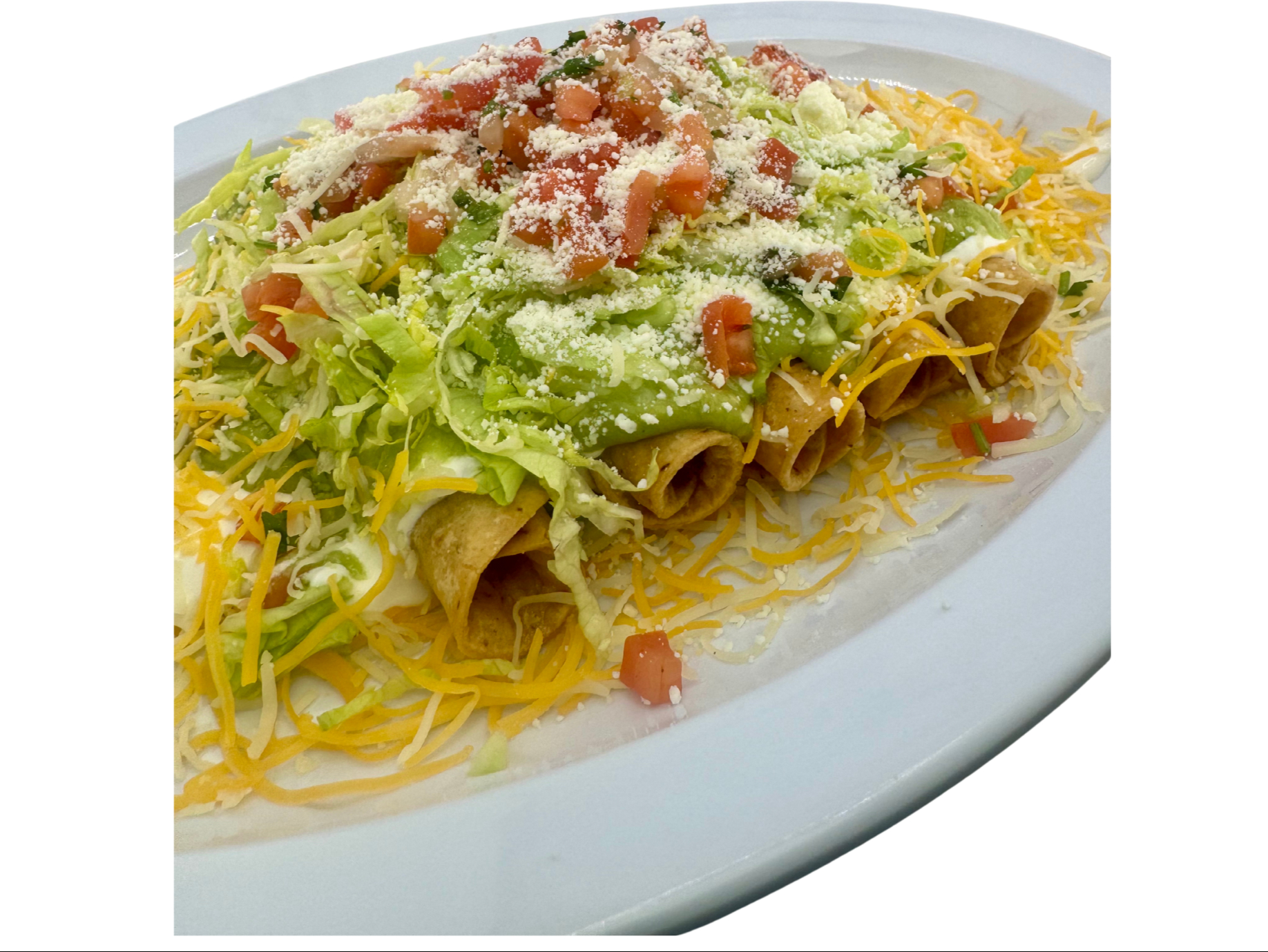 5 Rolled Tacos.