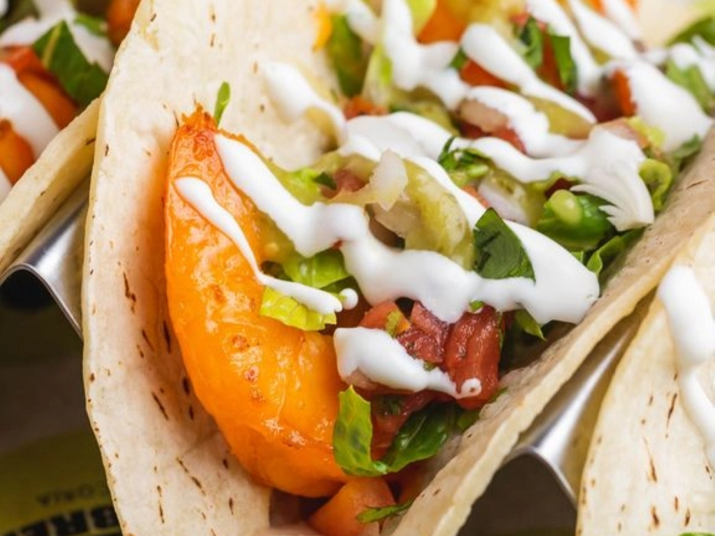 Shrimp A La Plancha Taco.