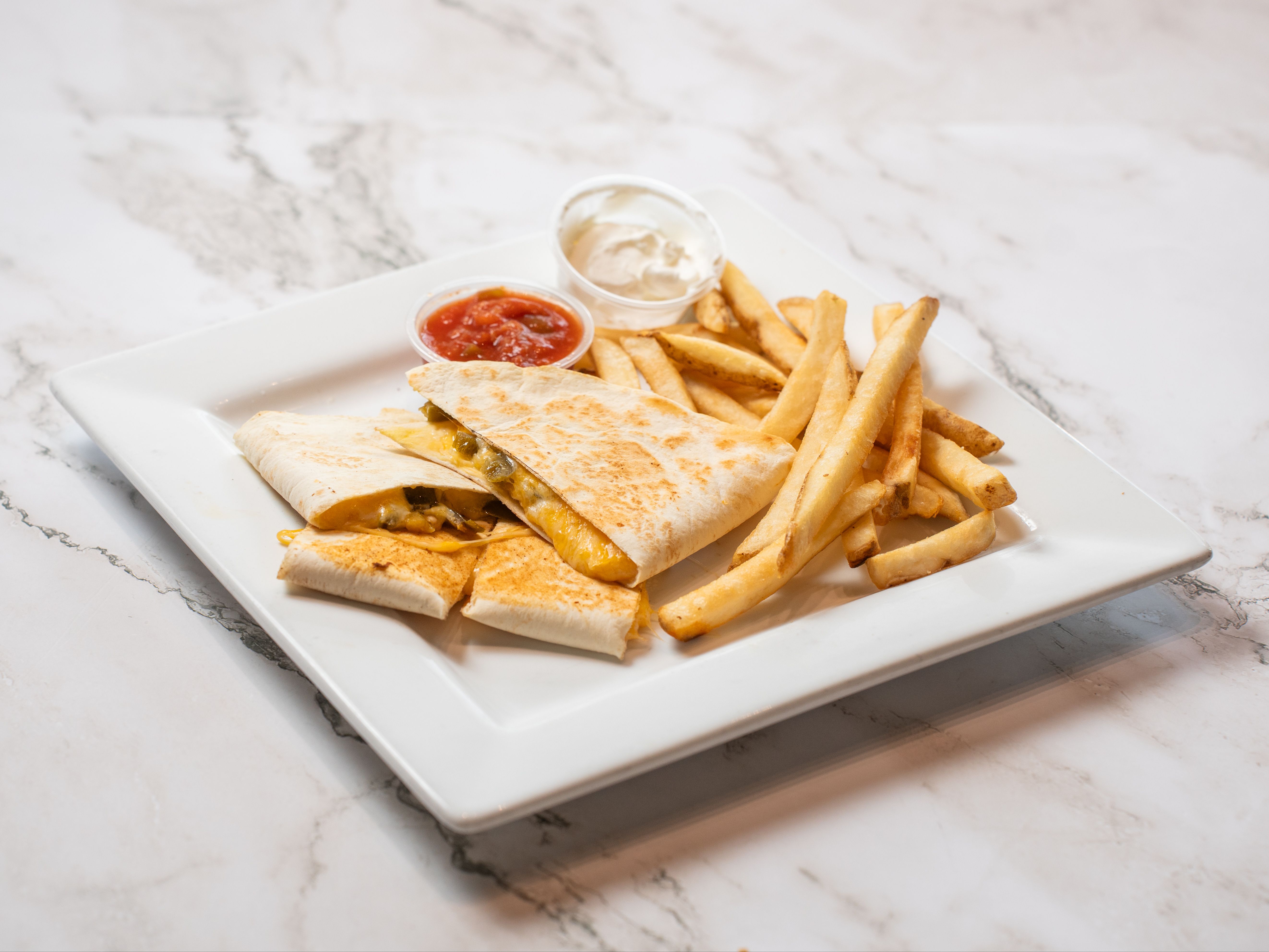 Cheese Quesadilla.