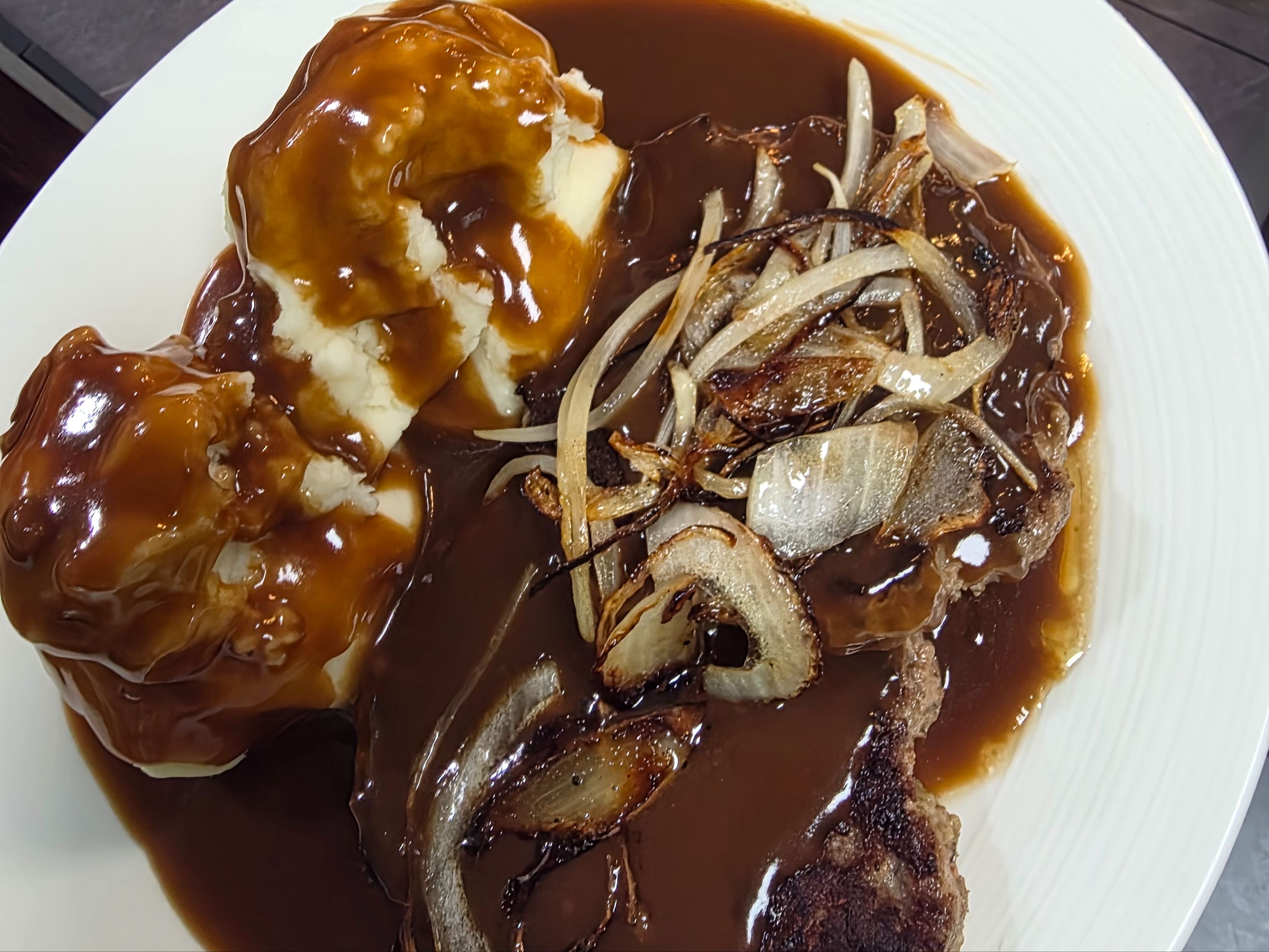 Hamburger Steak.