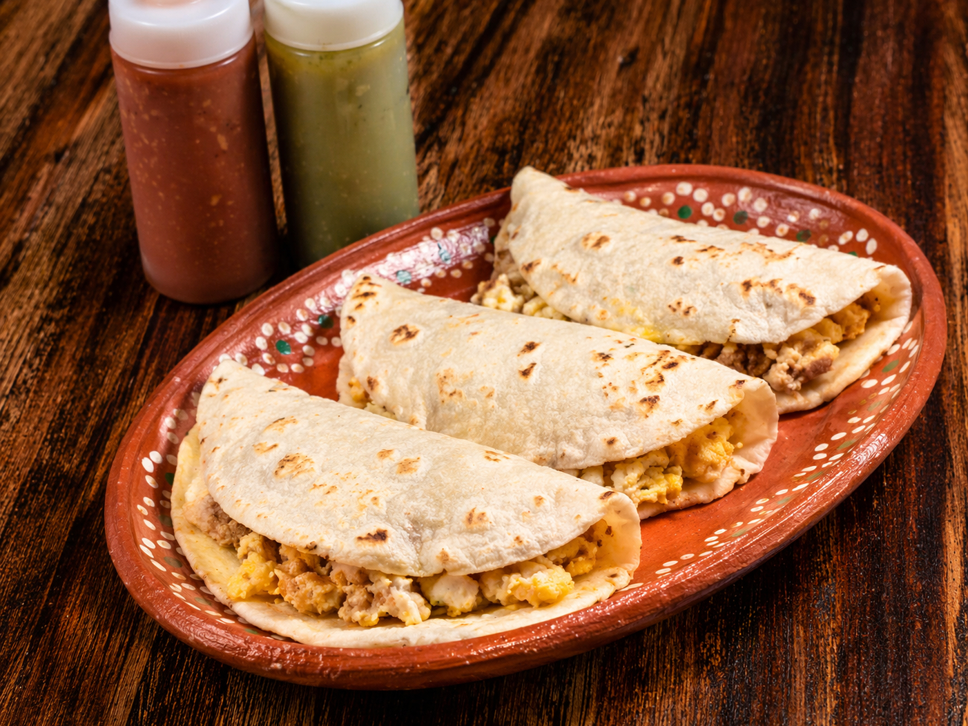 3 Breakfast Tacos.
