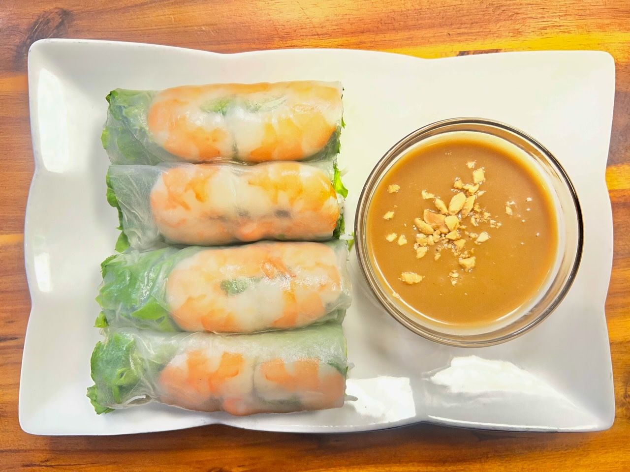 A3. Shrimp Spring Rolls.