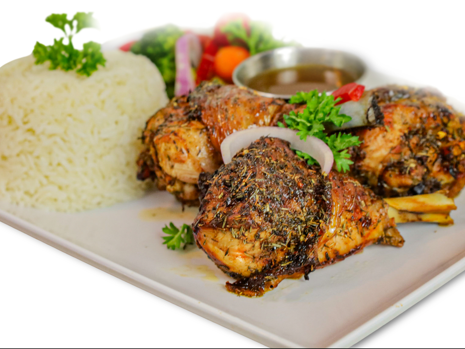 Med. Jerk Chicken.