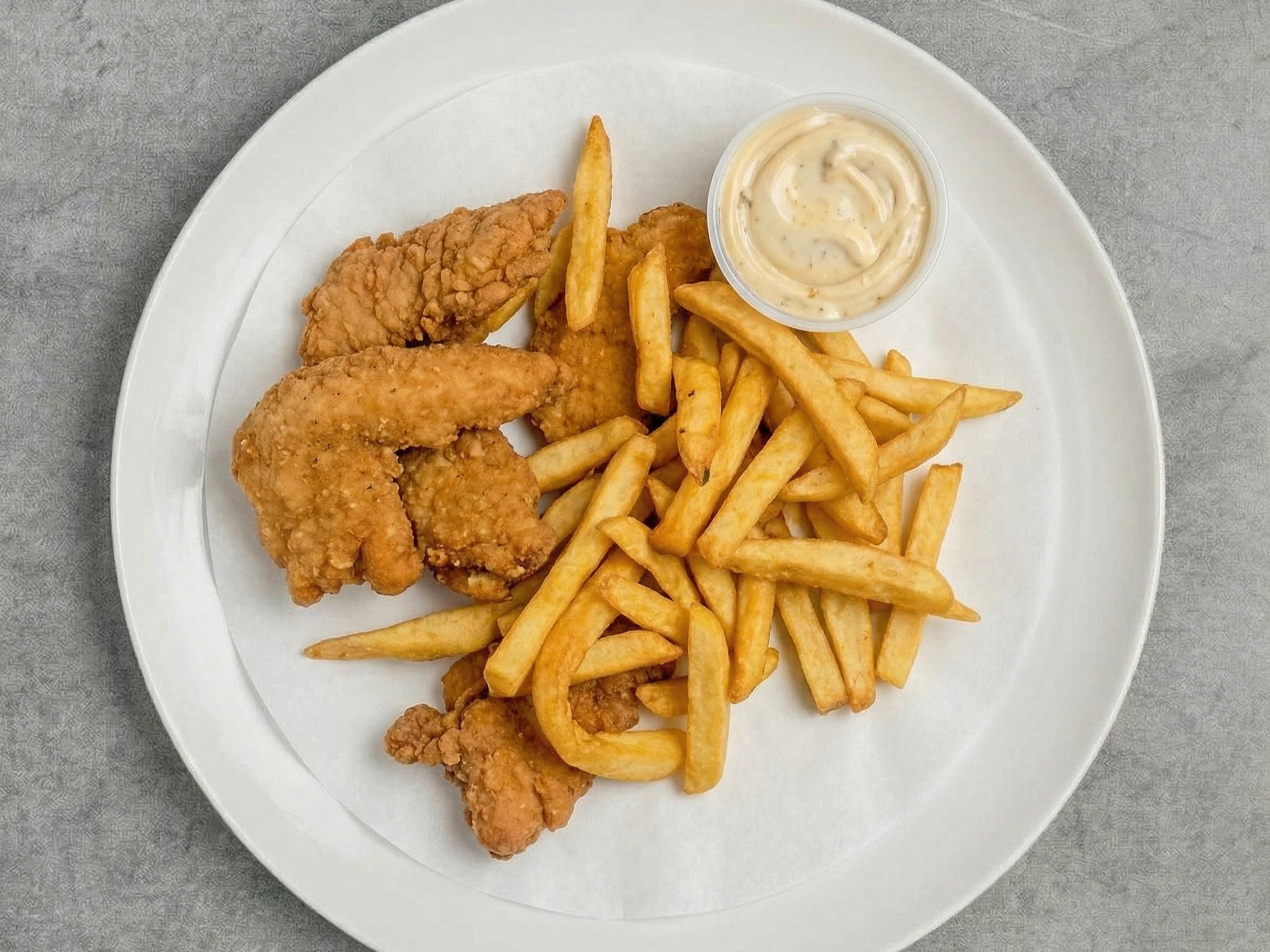 Chicken Fingers and Fries.