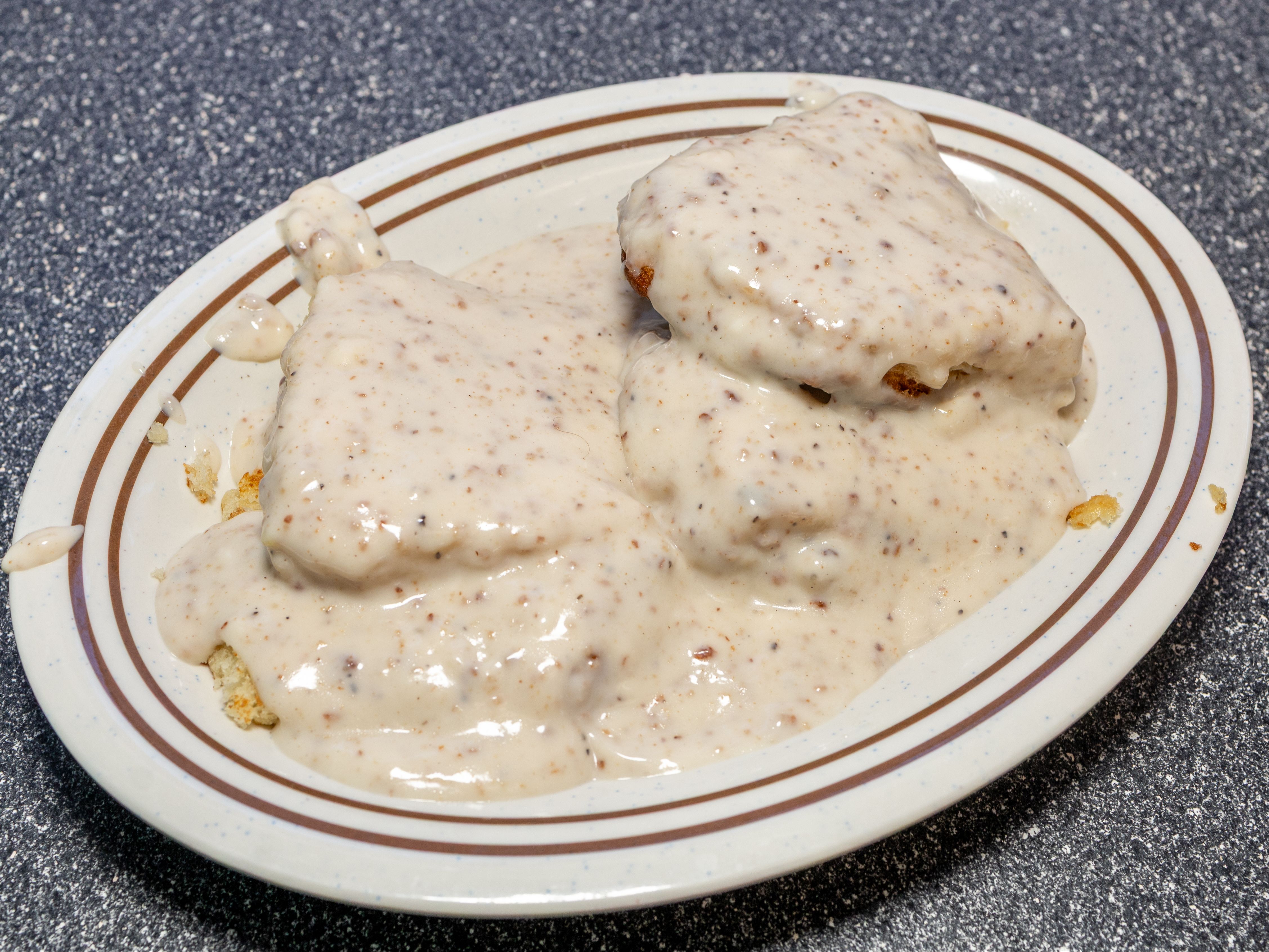 Large Biscuit And Gravy