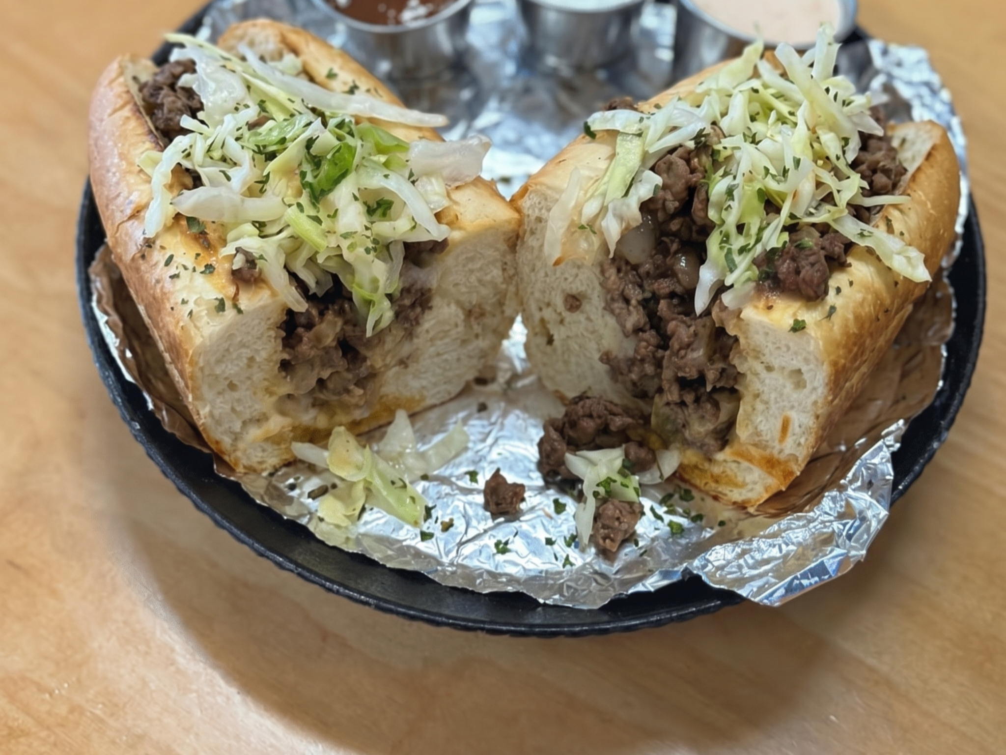 Hamburger Sub.