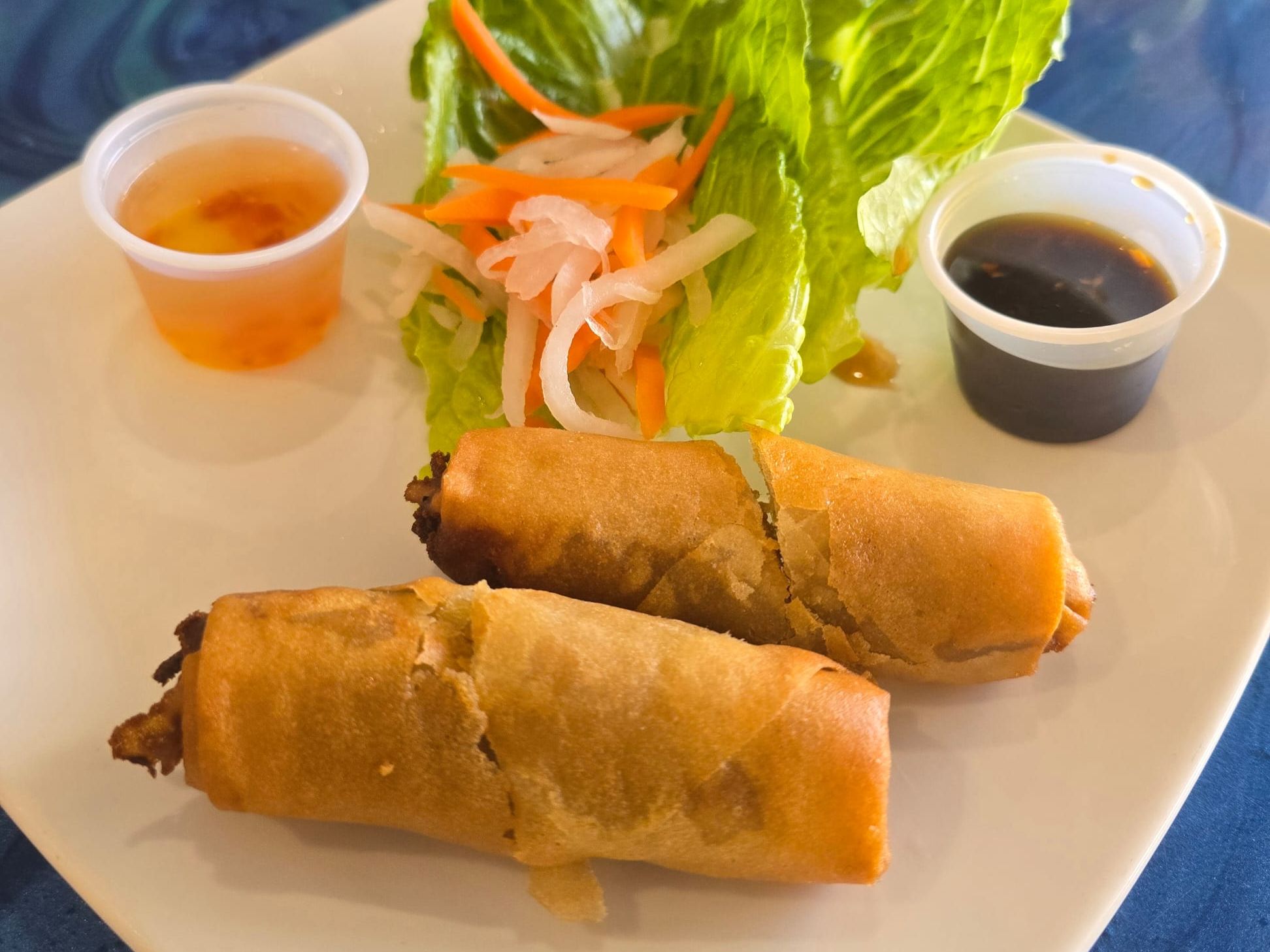 12.  Vegan Crispy Spring Rolls (2 Pcs)
