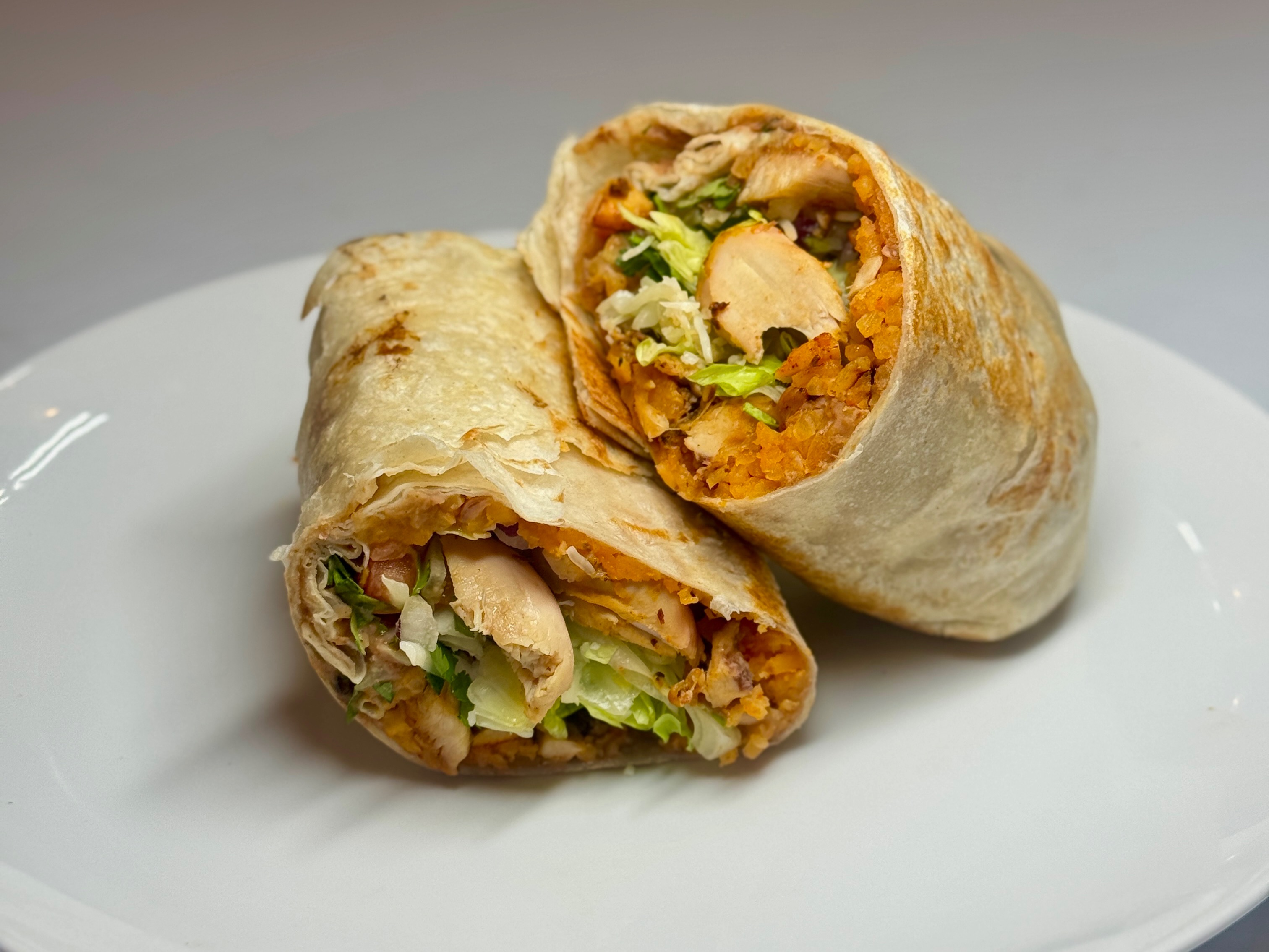 Premium Chicken Tikka Burrito.