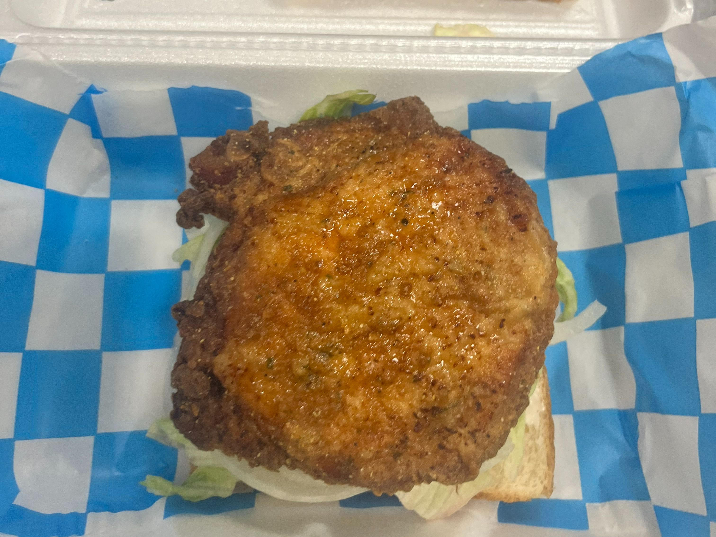 1 Piece Porkchop Sandwich.