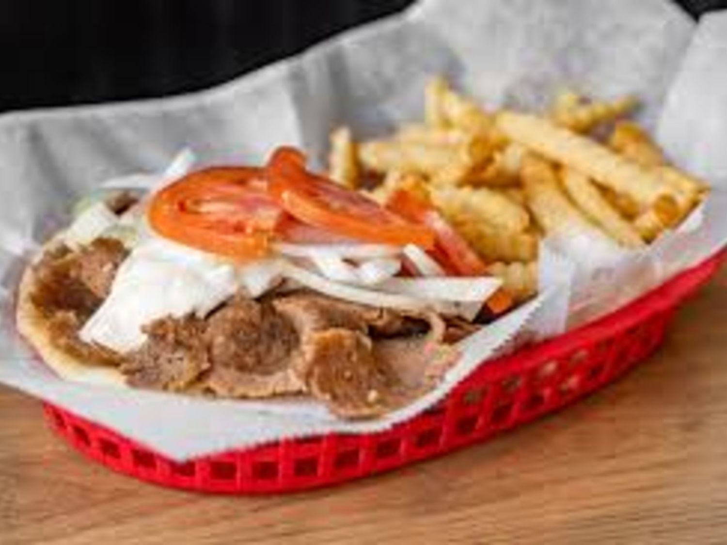 Image-Gyro Plate With Fries