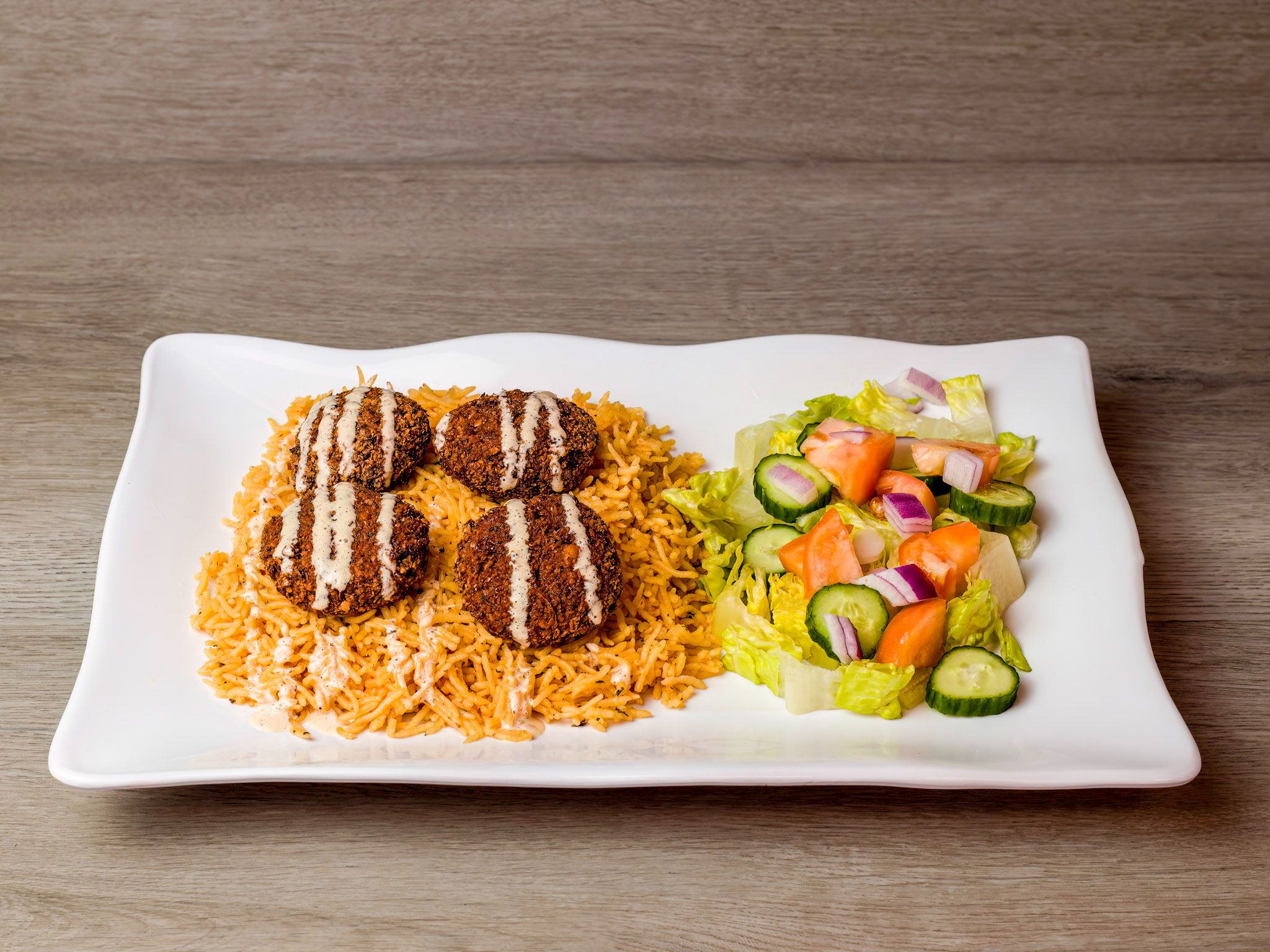 FALAFEL Over RICE.