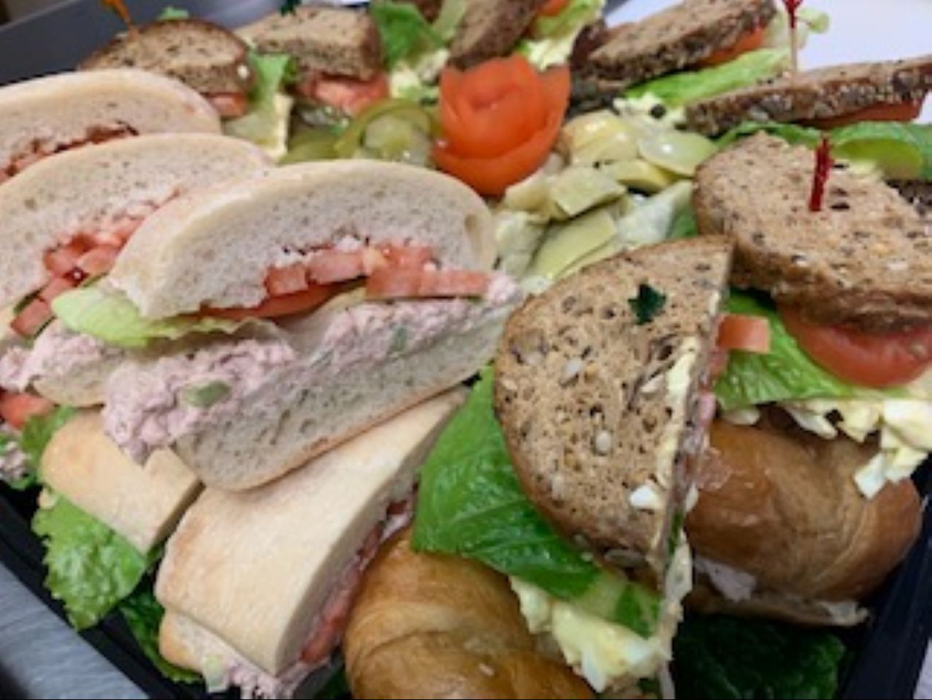 Trio Protein Platter Sandwich.