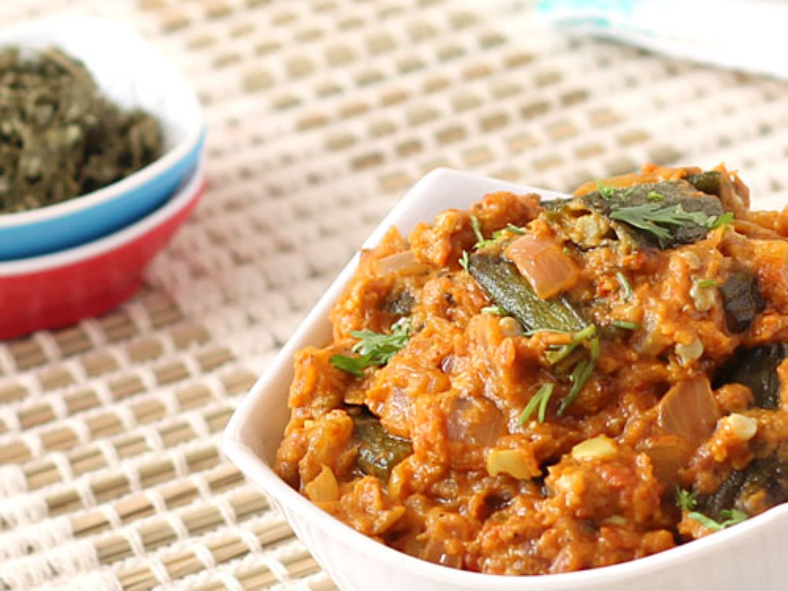 Bhindi Masala (V, GF, NF, DF).