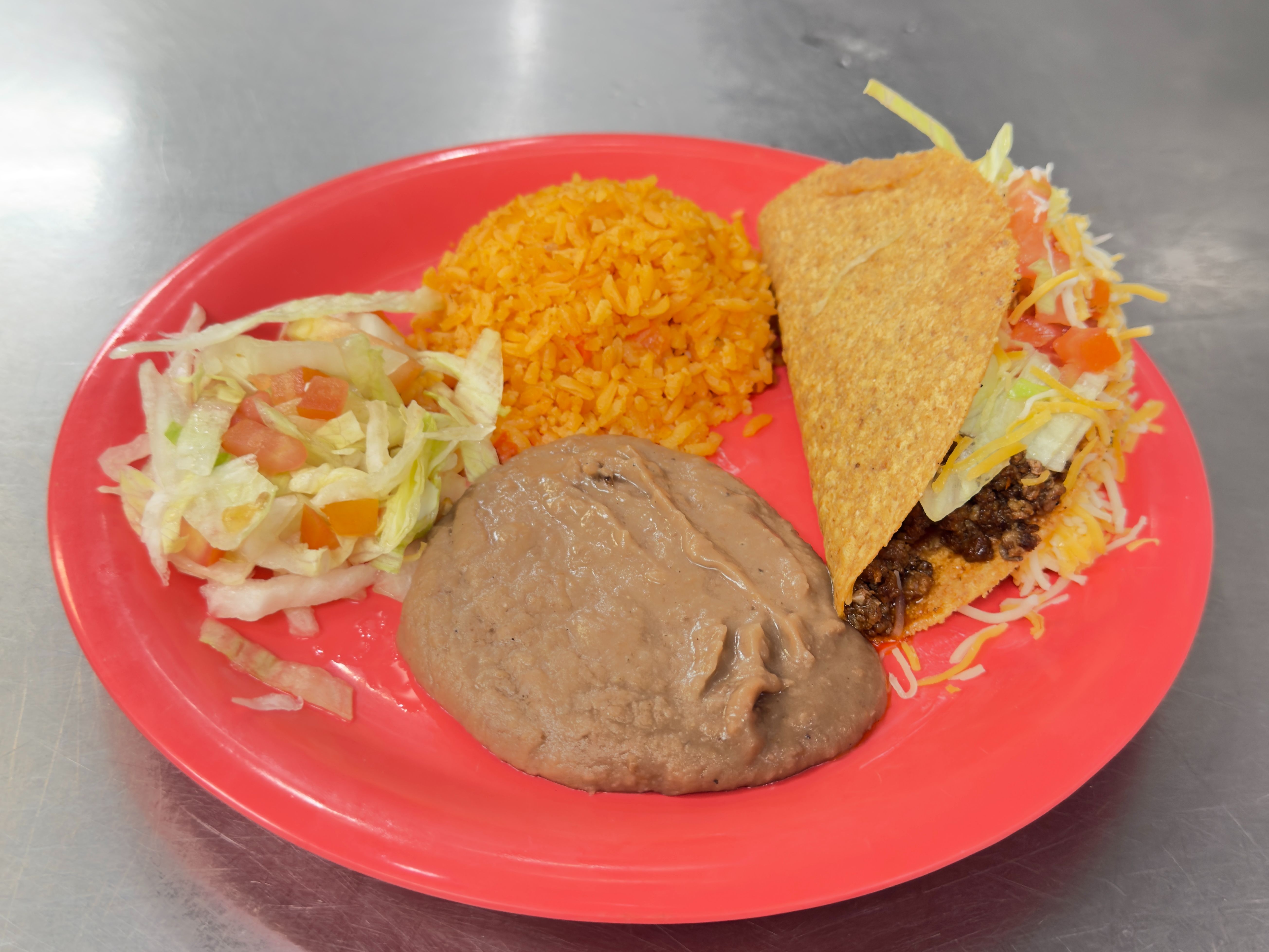 Jr. Taco Plate.