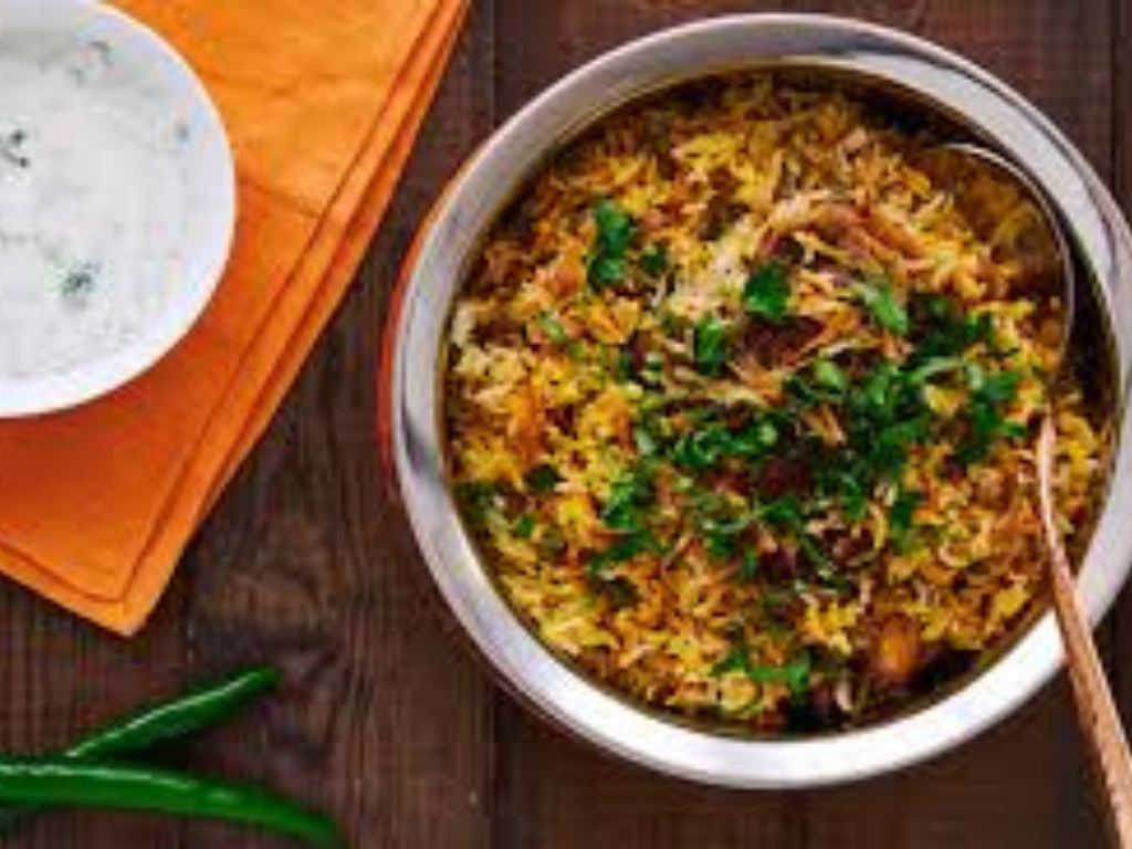 Chilly Chicken Biryani.