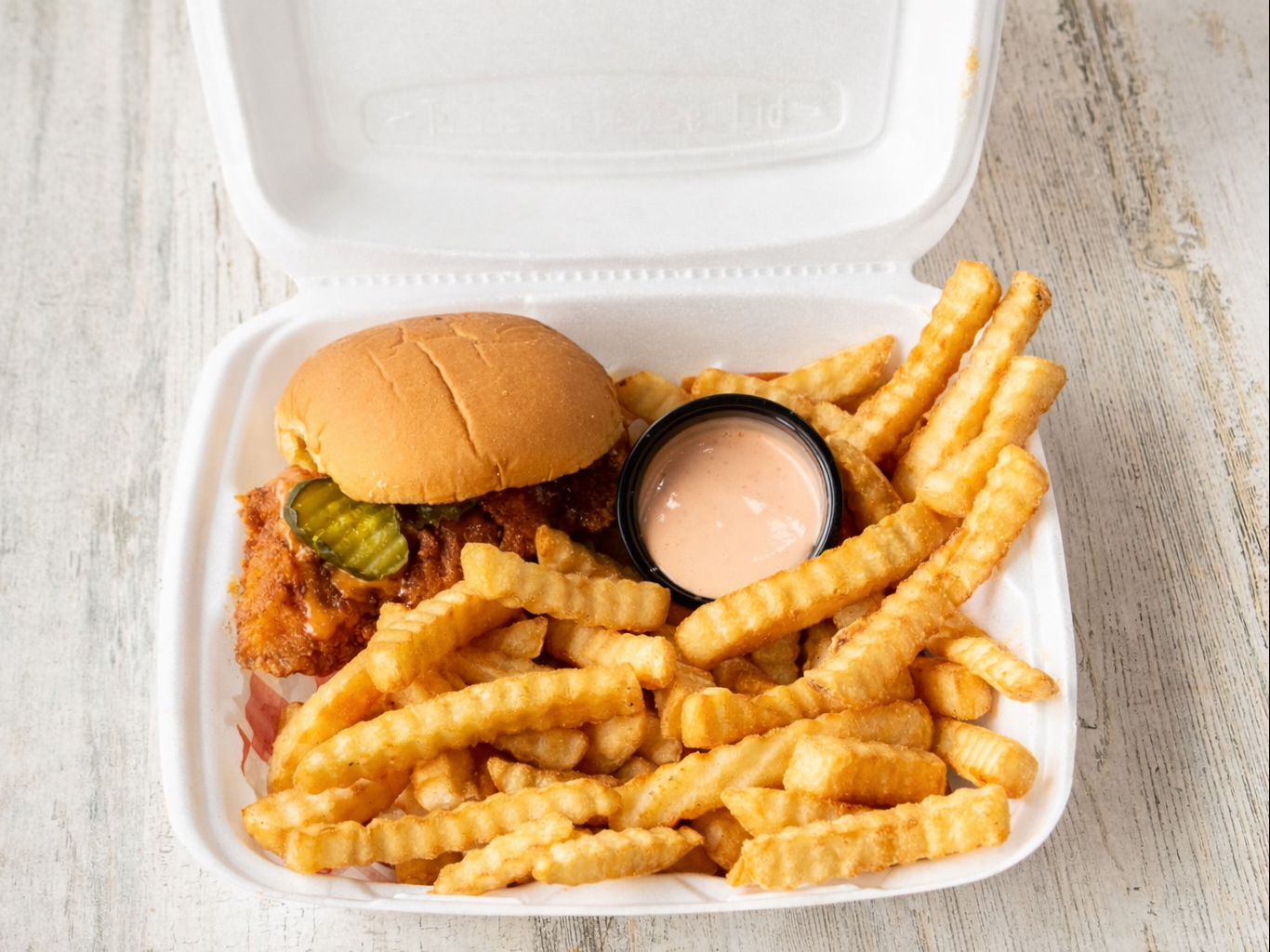 #1.One Sandwich with Fries.