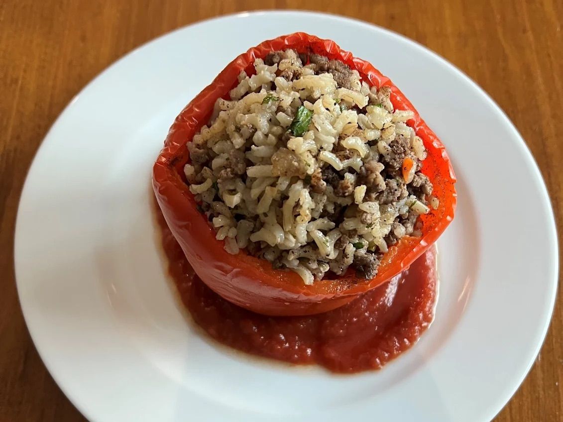 Stuffed Pepper (Rice & Meat).