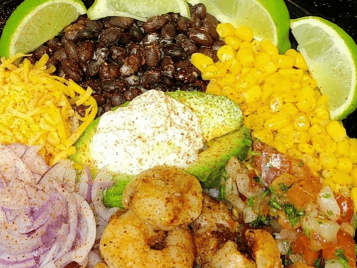 Southwest Shrimp Rice Bowl.