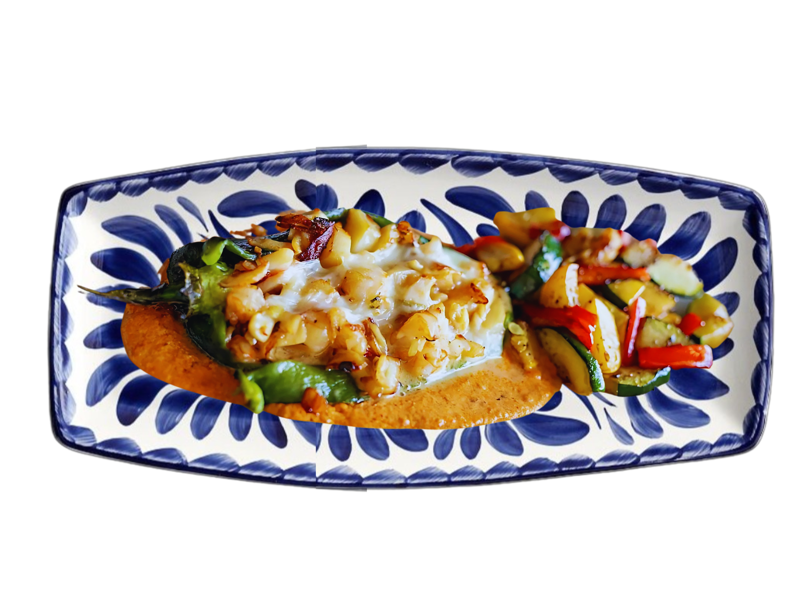 Poblano Seafood.