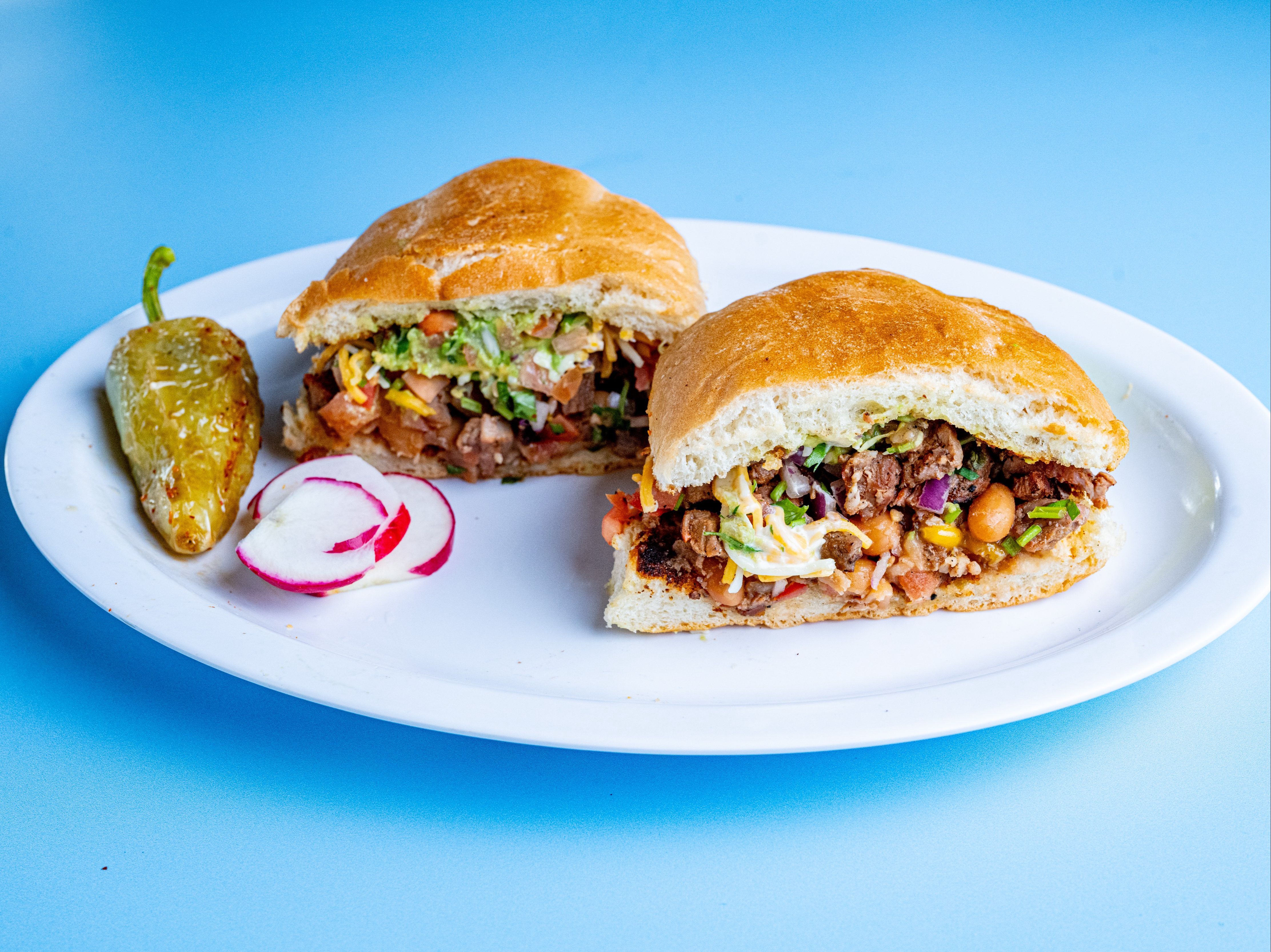 #52.  Torta Asada Or chicken