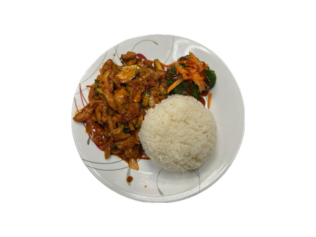 Spicy Chicken Galbi(Rice Plate)