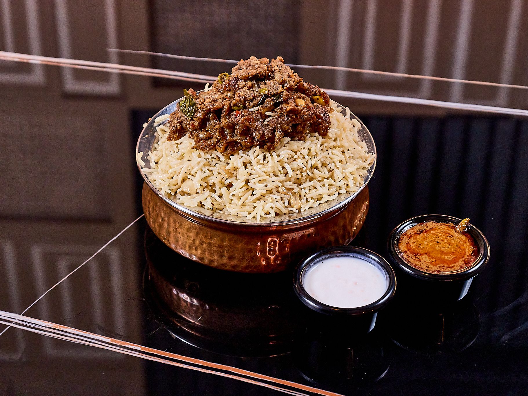 Veg Keema Pulao.