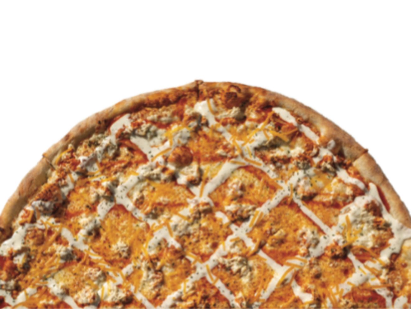 LG Buffalo Chicken Pizza.