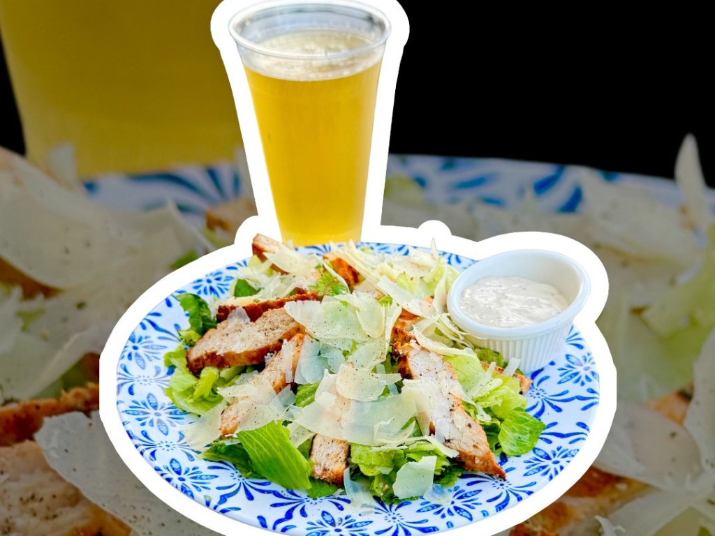 Fresh Herb Chicken Caesar Salad or Wrap.