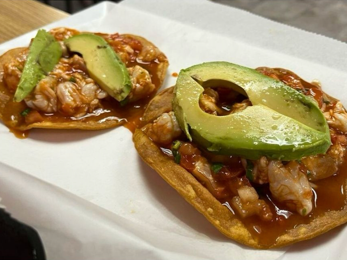 Tostada Camaron.