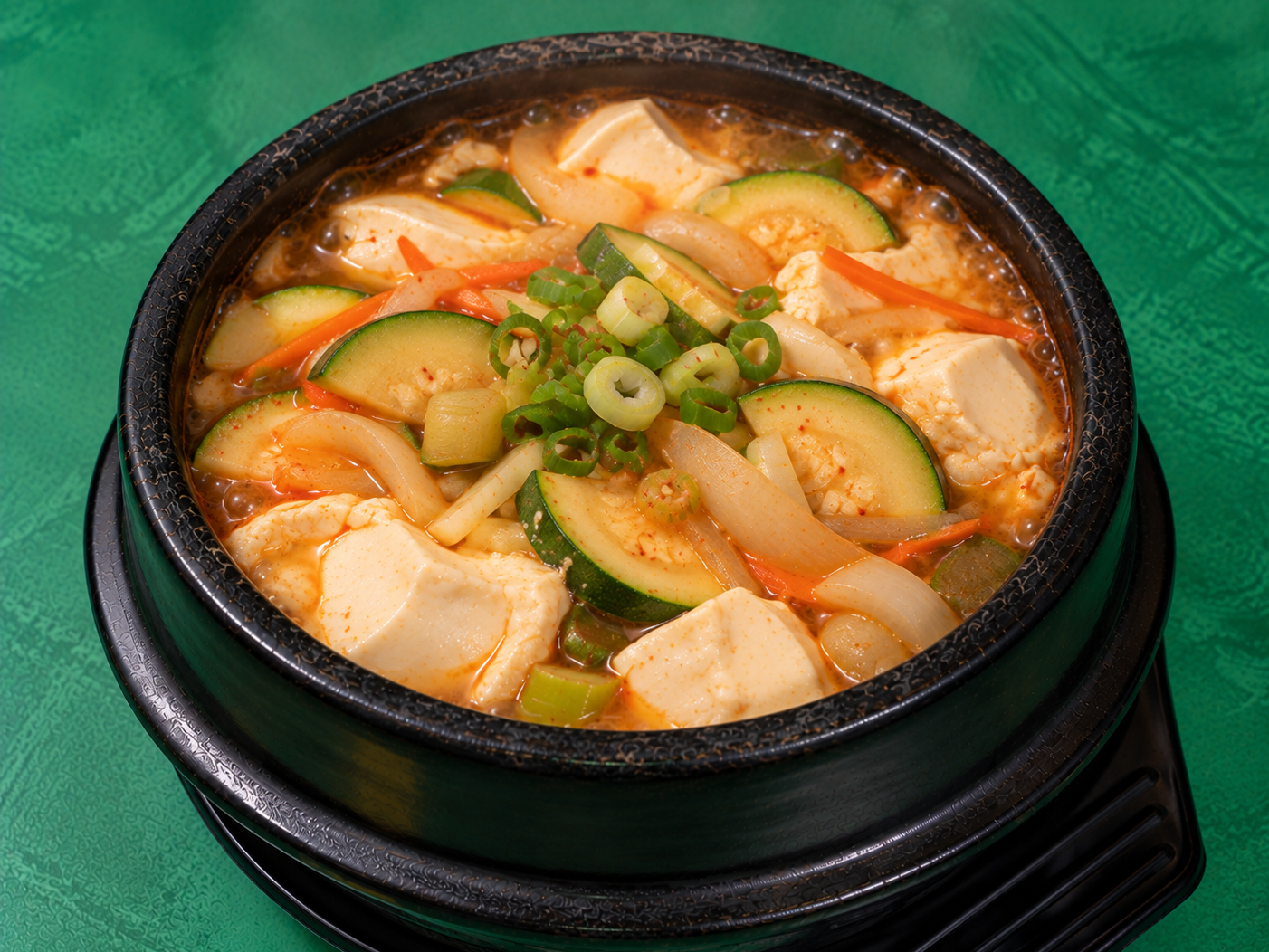 Veggie Soft Tofu Soup.