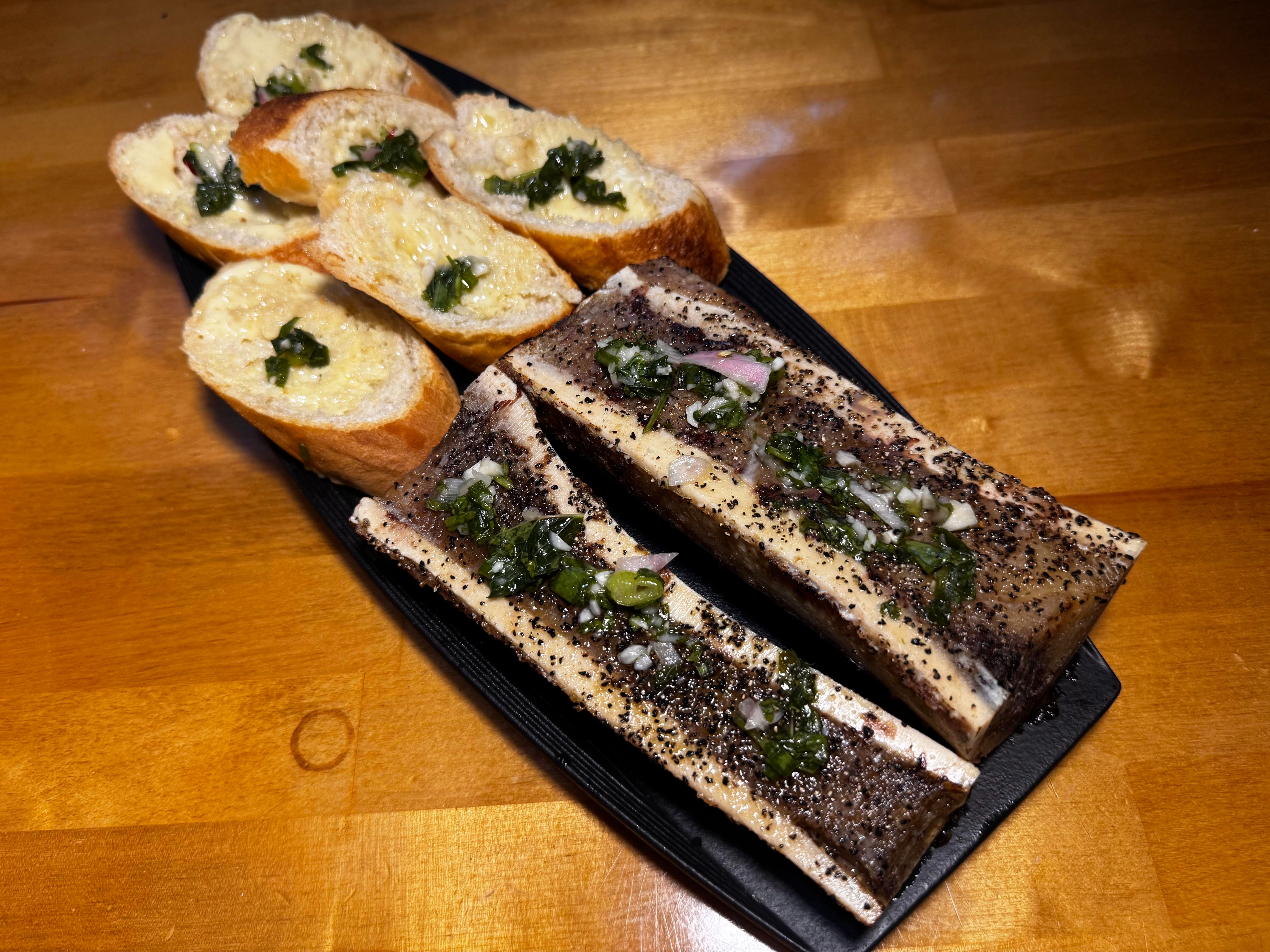 BONE MARROW TOAST.