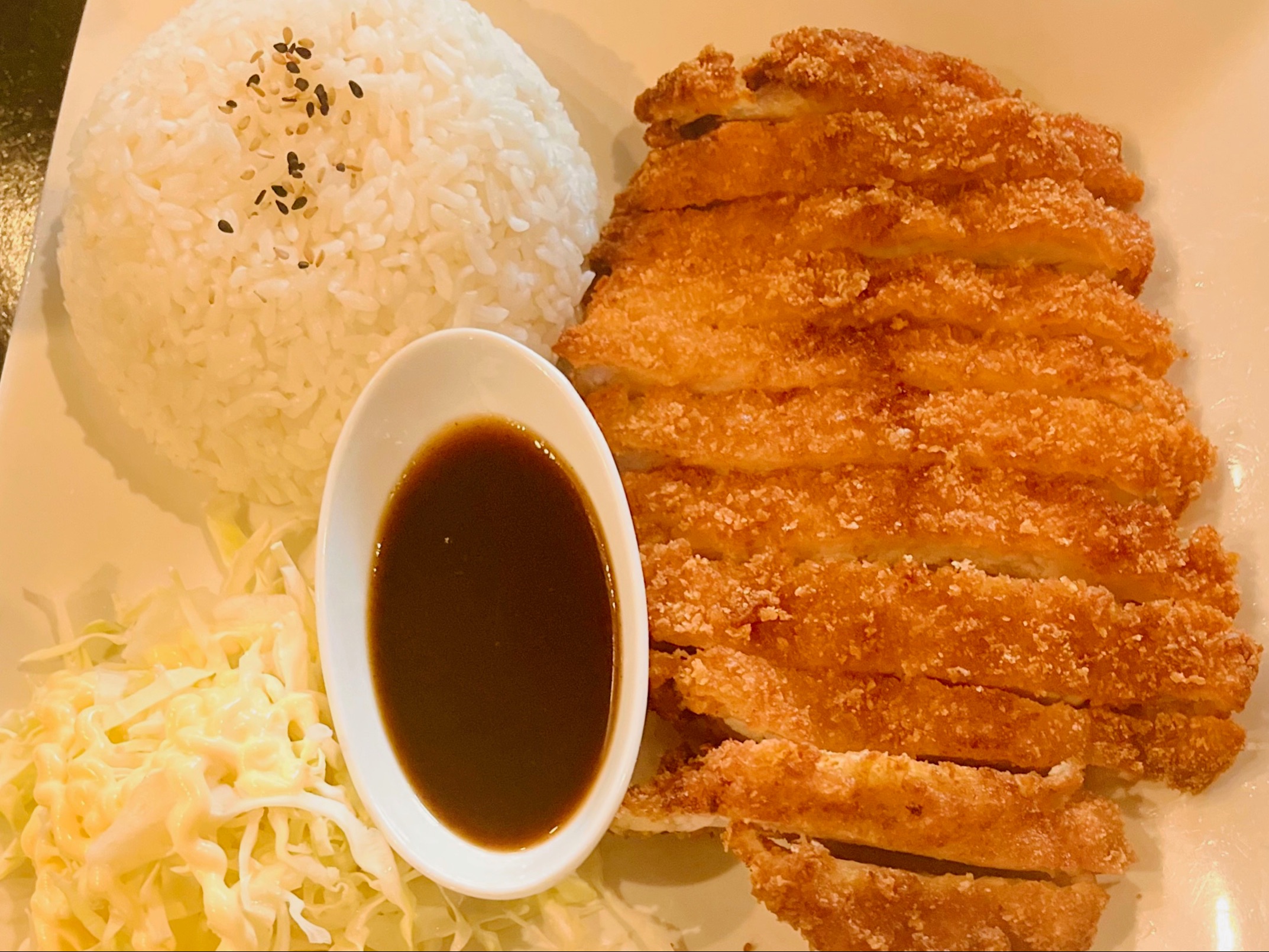 Katsu with Rice.