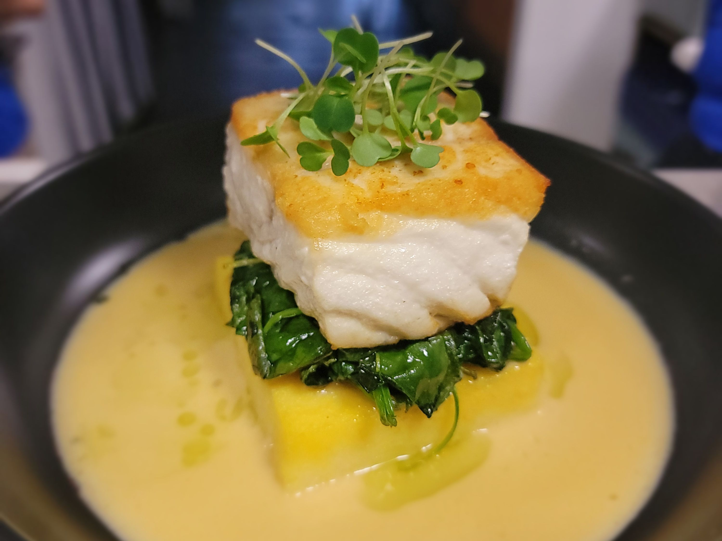 Pan Roasted Halibut.