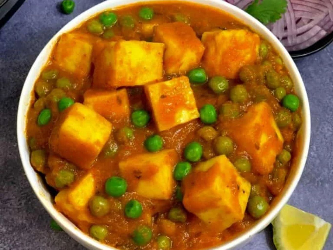 Matar Paneer Masala.